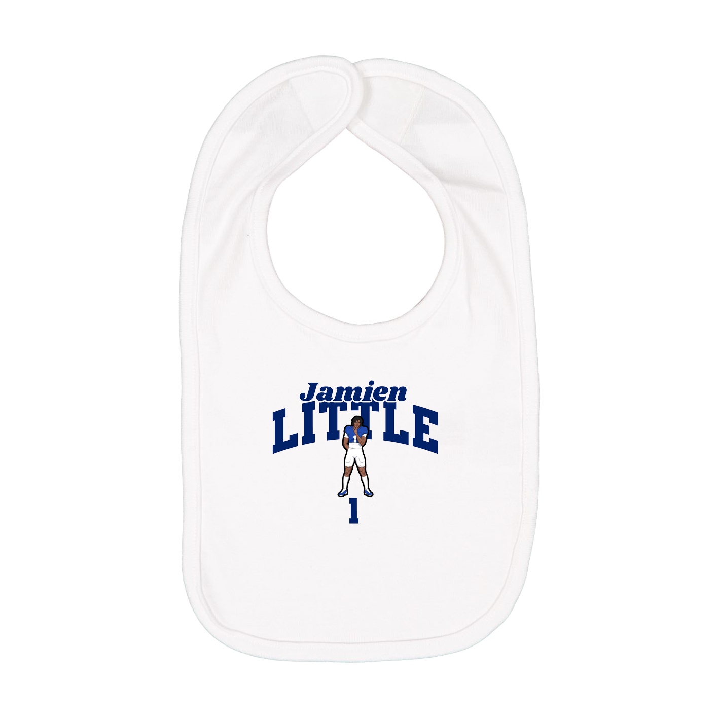 Infant Bib — Signature Arch in White