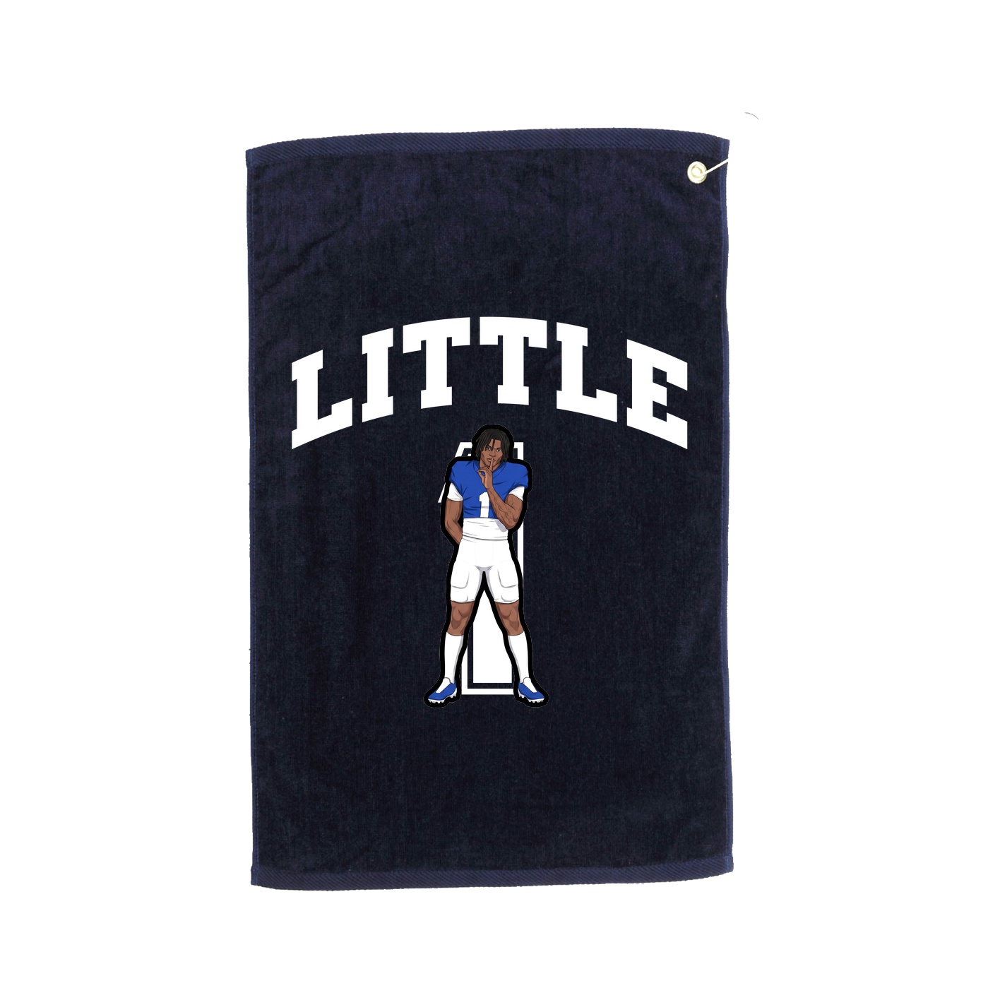Golf Towel — Number in Navy