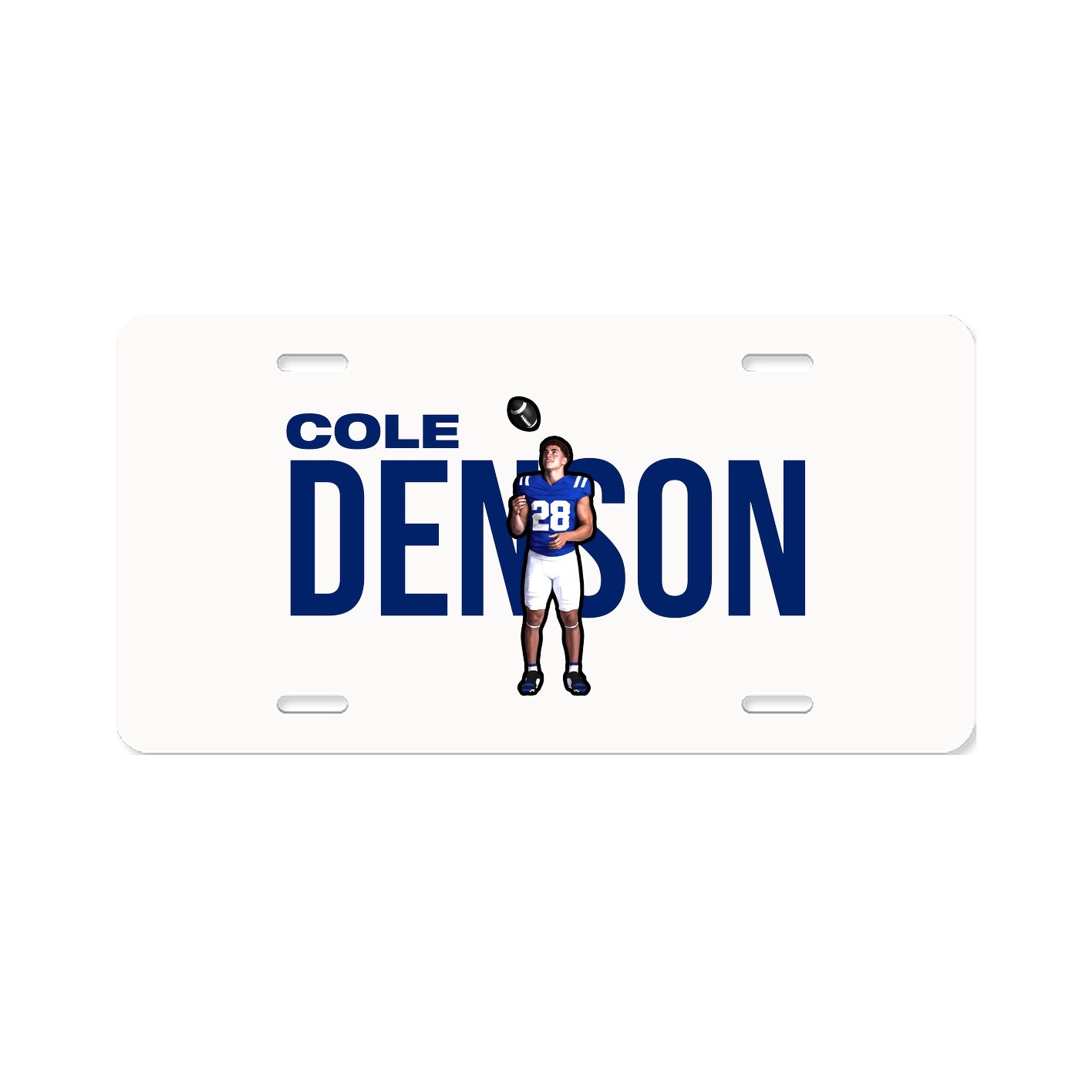 License Plate — Player Name in Classic