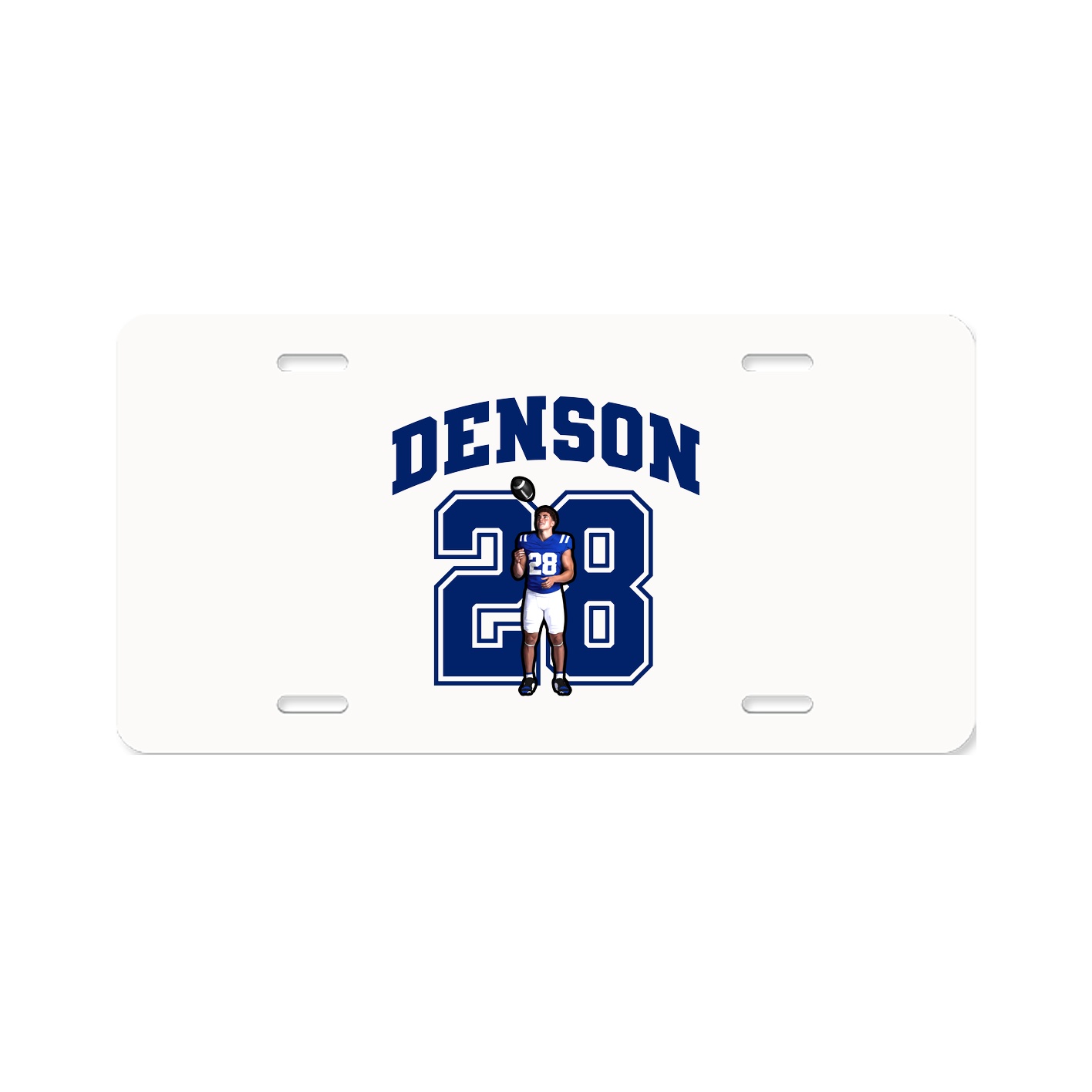 License Plate — Number in Classic