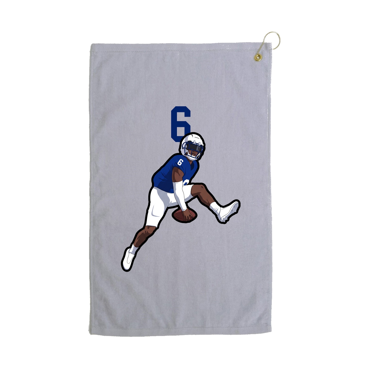 Golf Towel — Number Top in Grey