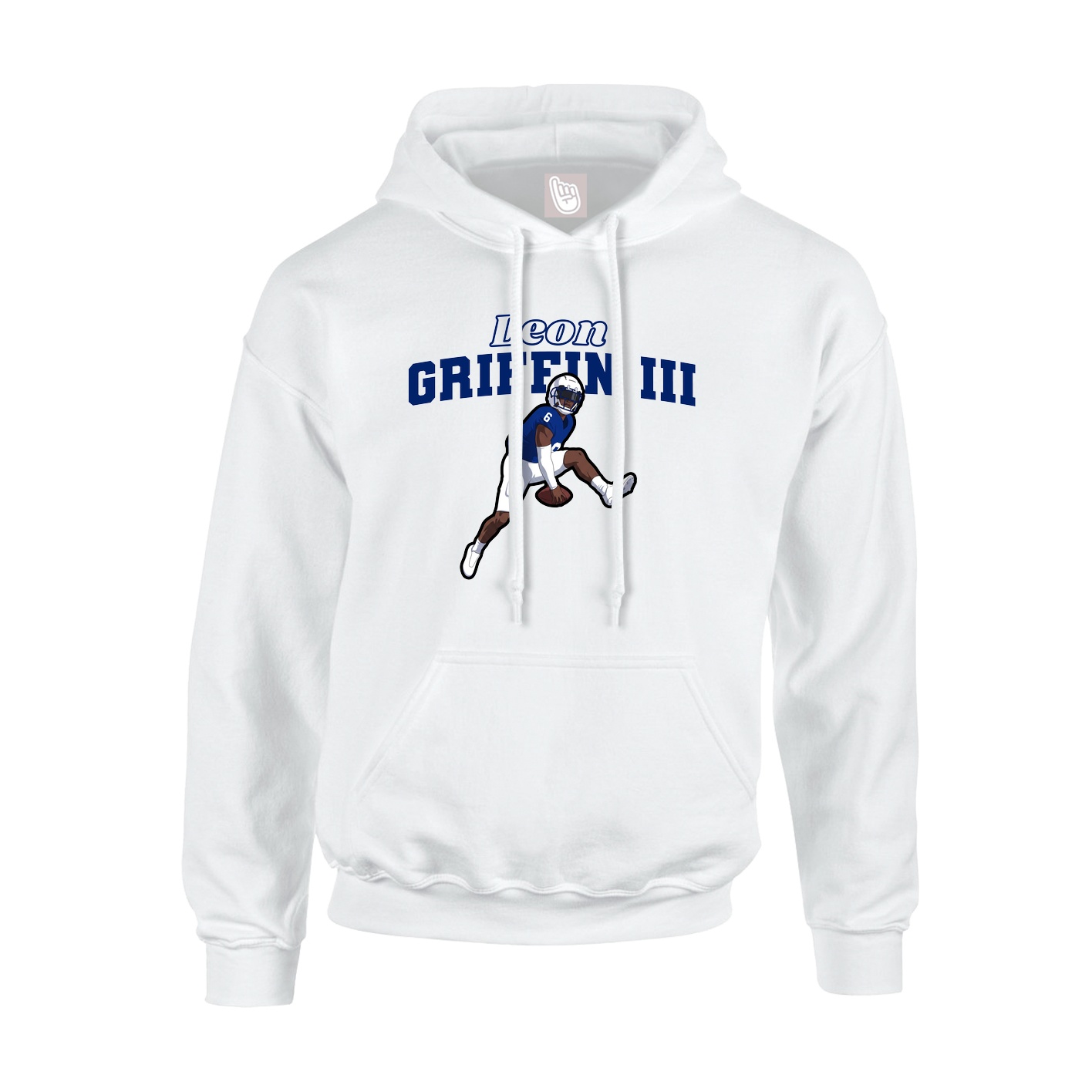 Hoodie — Name Arch in White