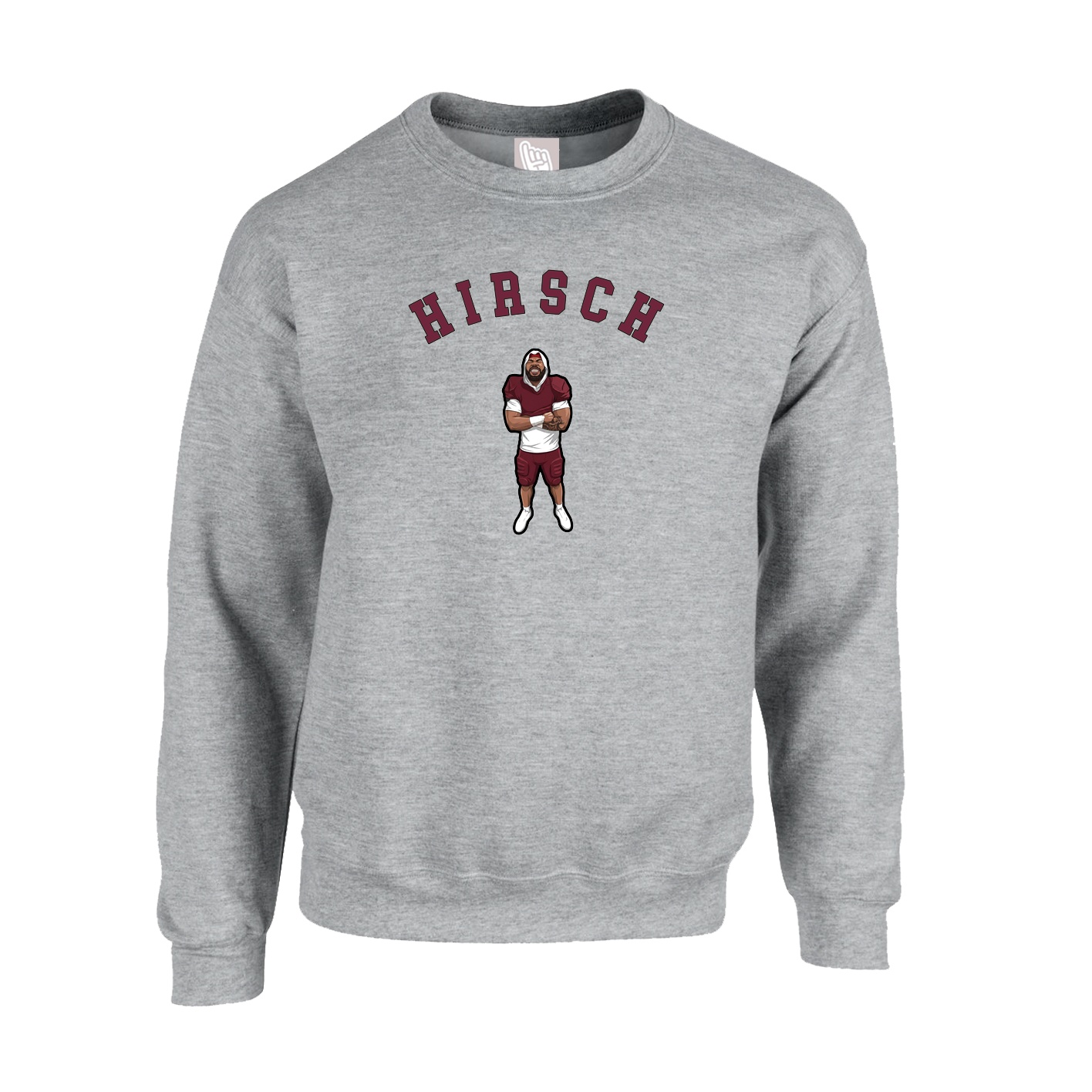 Fleece Crew — Shirsey Arch in Grey