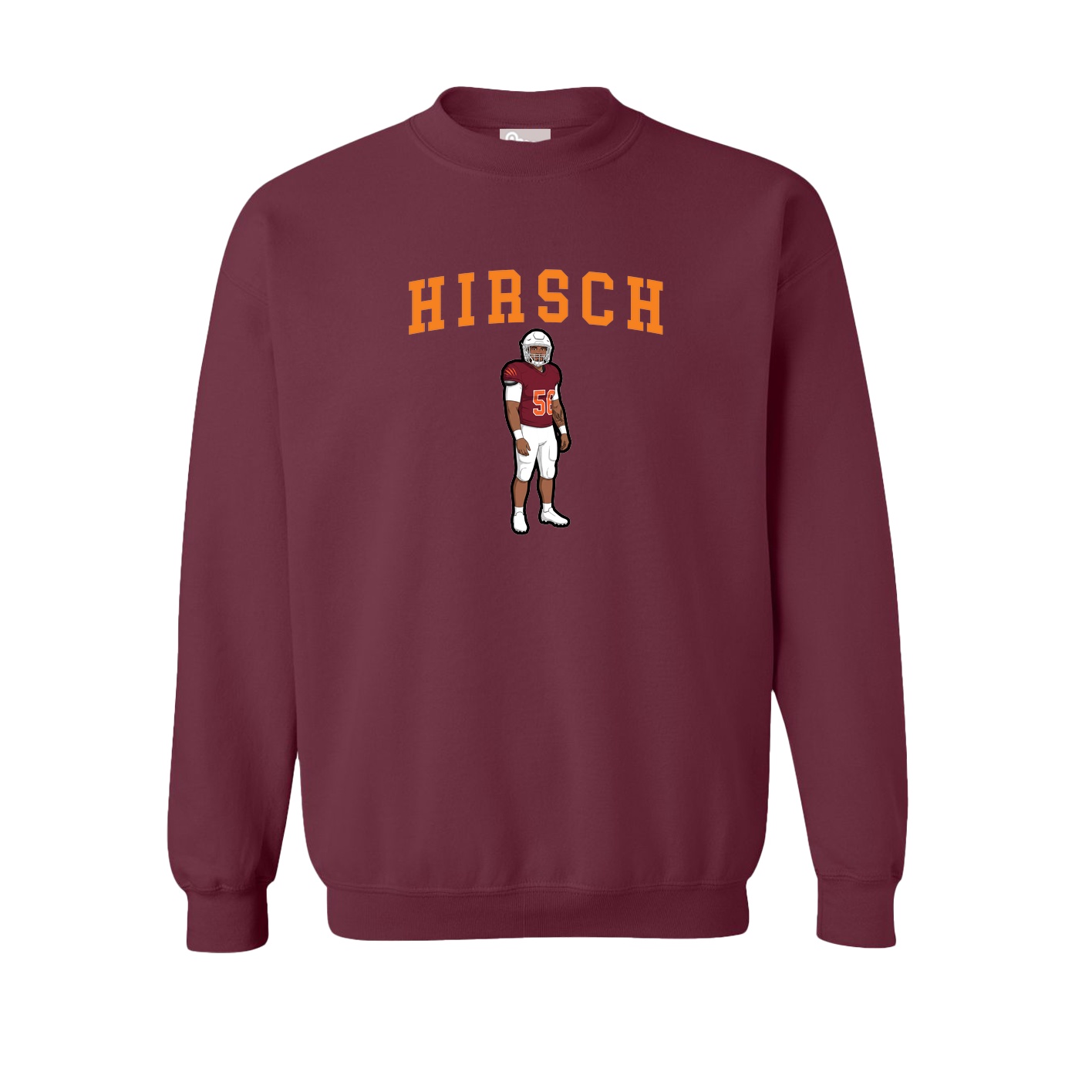 Fleece Crew — Shirsey in Maroon