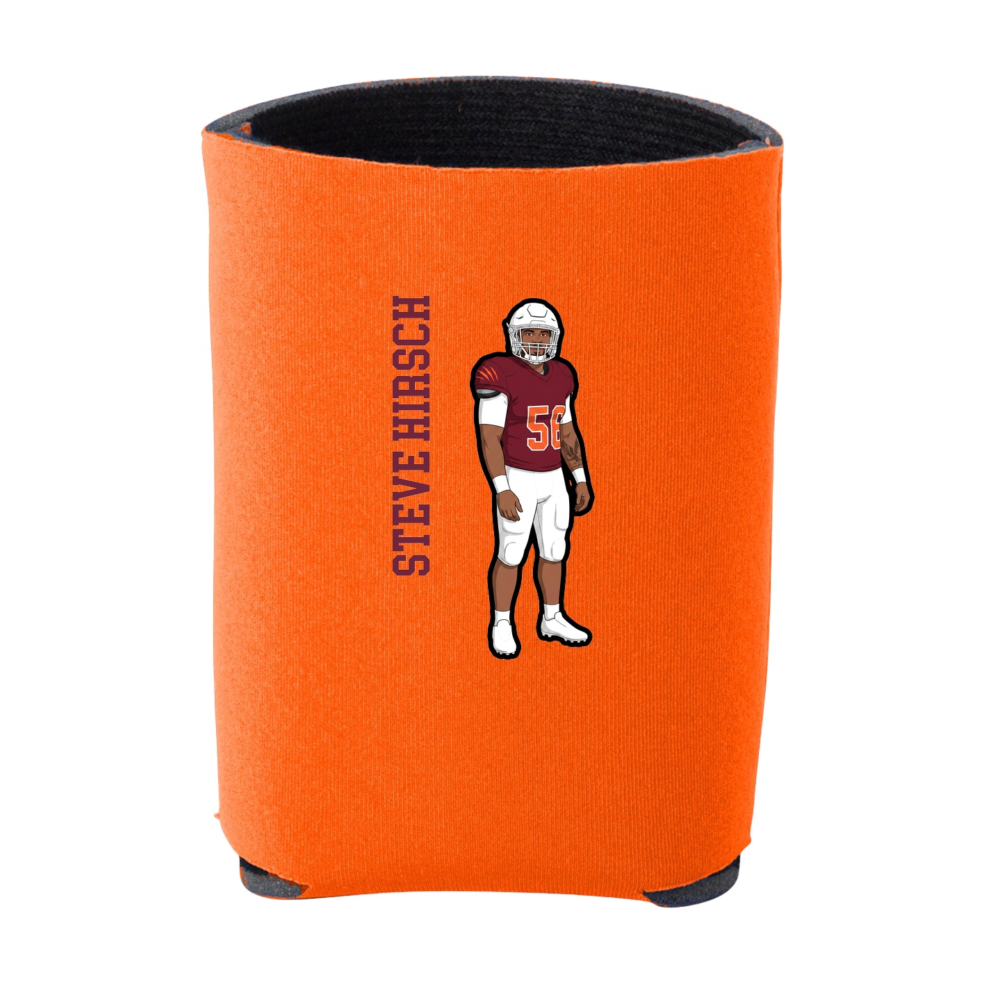 Can Holder — Name Vertical in Orange