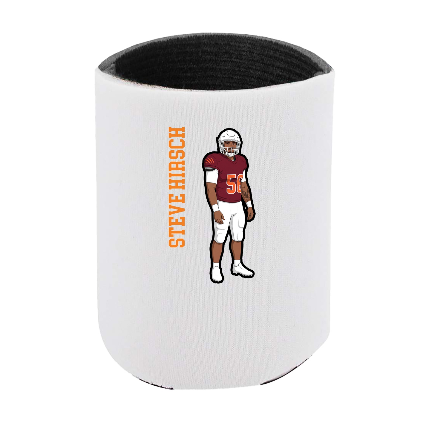 Can Holder — Name Vertical in White