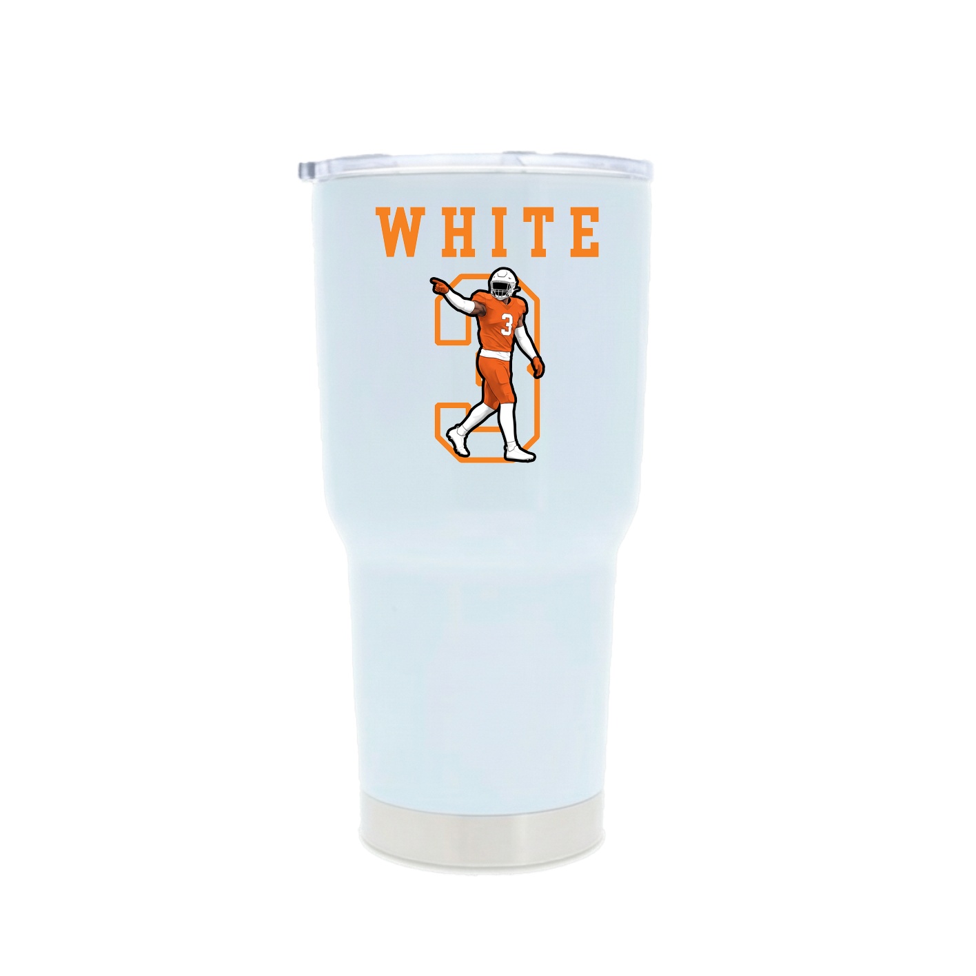 30oz Stainless Steel Tumbler — Shirsey in White