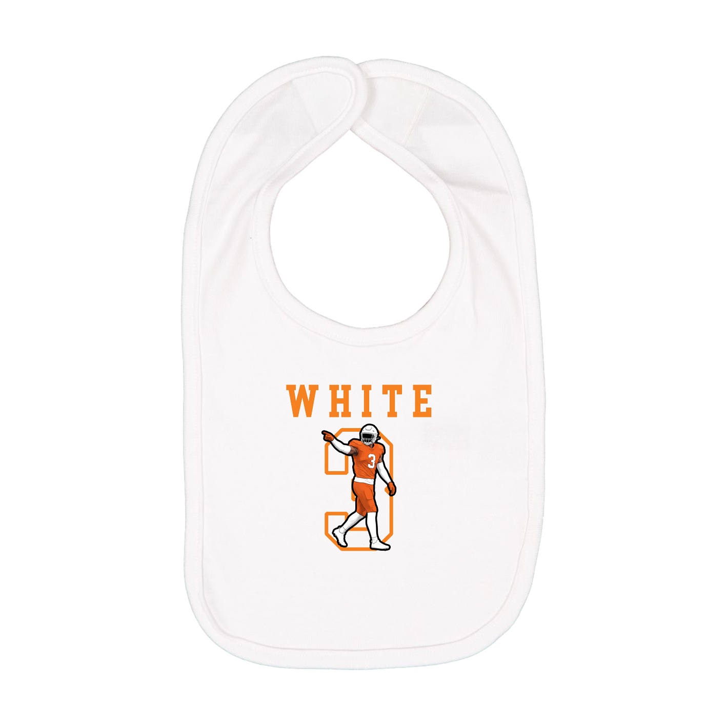 Infant Bib — Shirsey in White