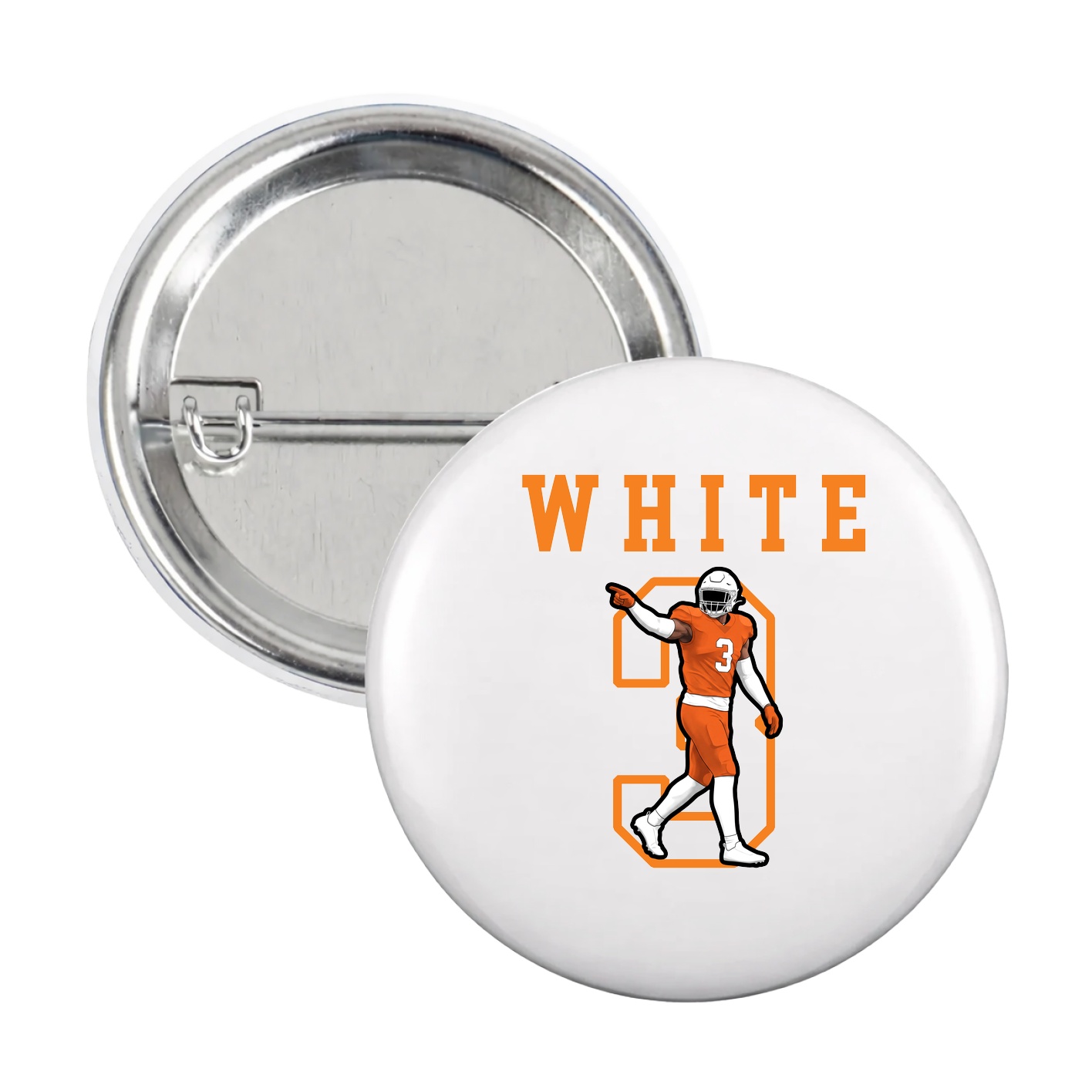 Game Day Button — Shirsey in White