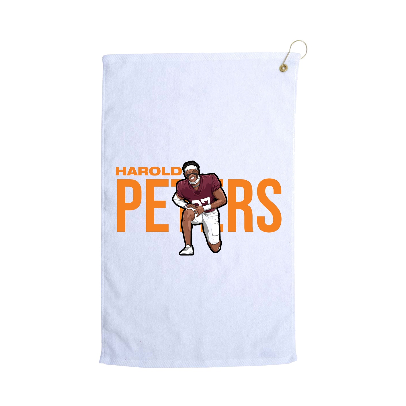 Golf Towel — Player Name in White