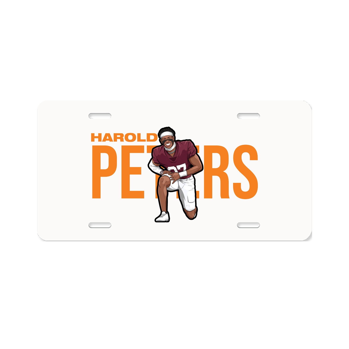 License Plate — Player Name in Classic