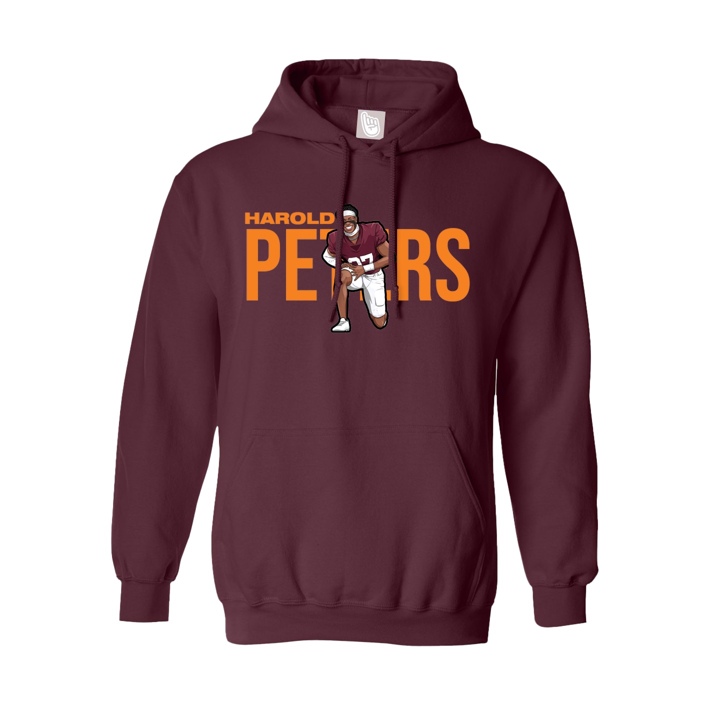 Hoodie — Player Name in Maroon