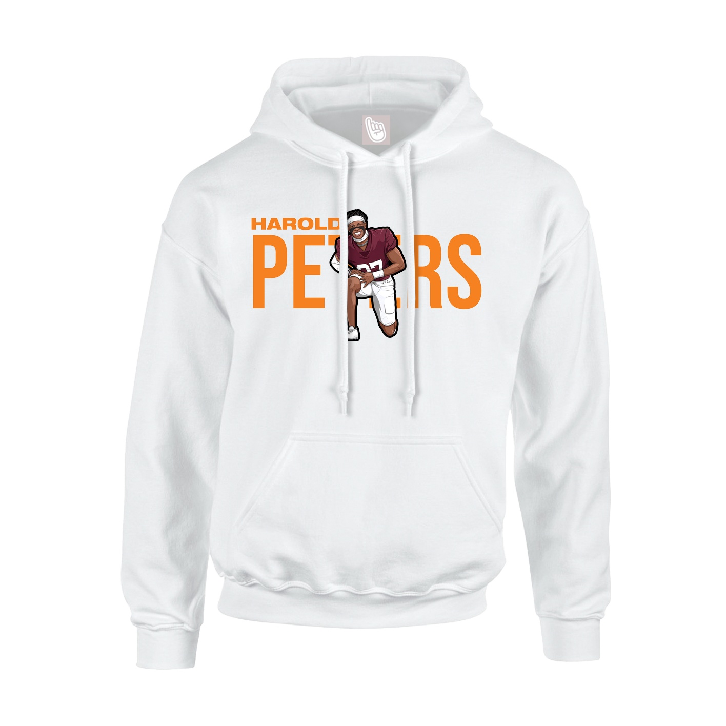 Youth Hoodie — Player Name in White