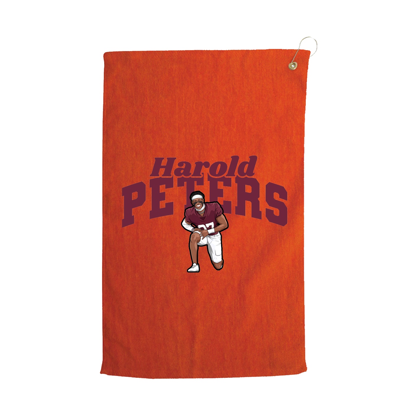 Golf Towel — Signature Arch in Orange