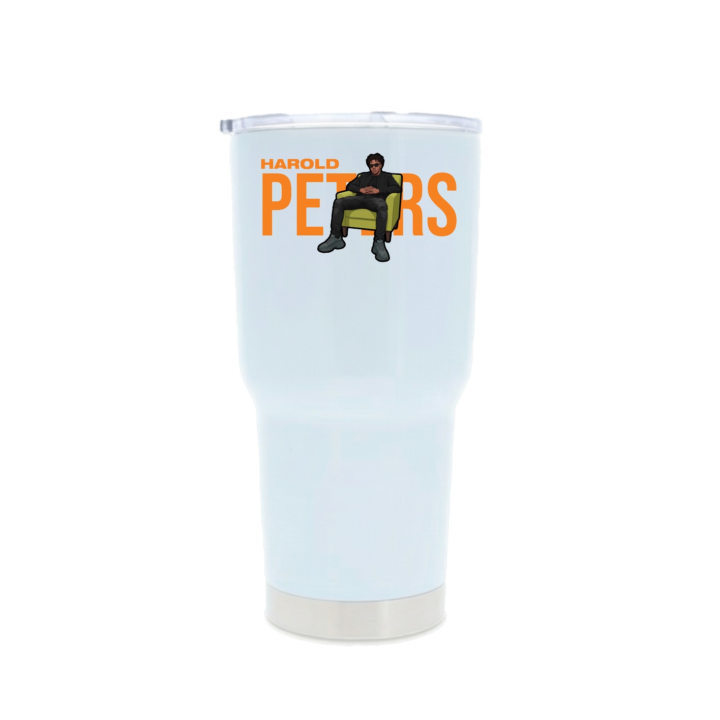 30oz Stainless Steel Tumbler — Player Name in White