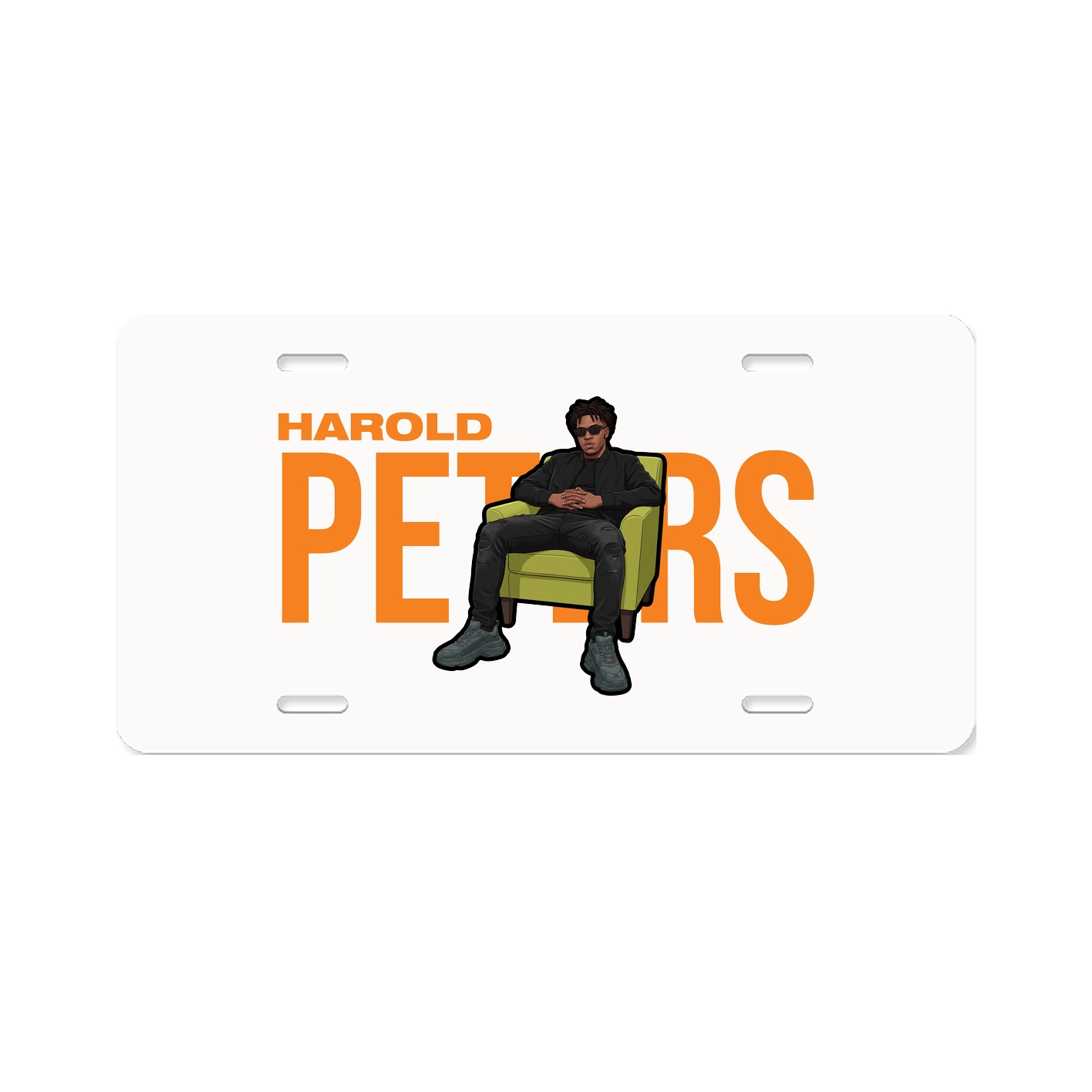License Plate — Player Name in Classic
