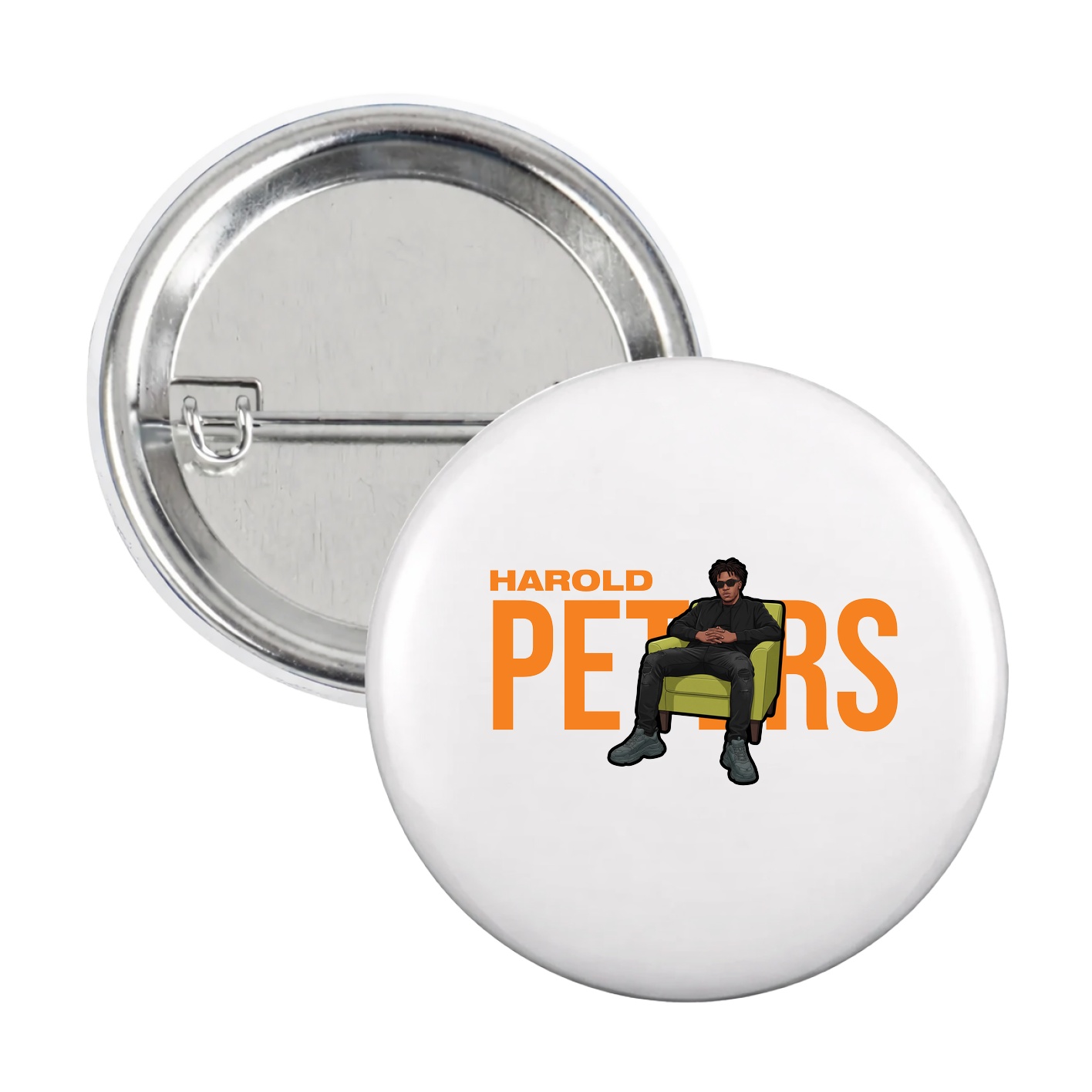 Game Day Button — Player Name in White