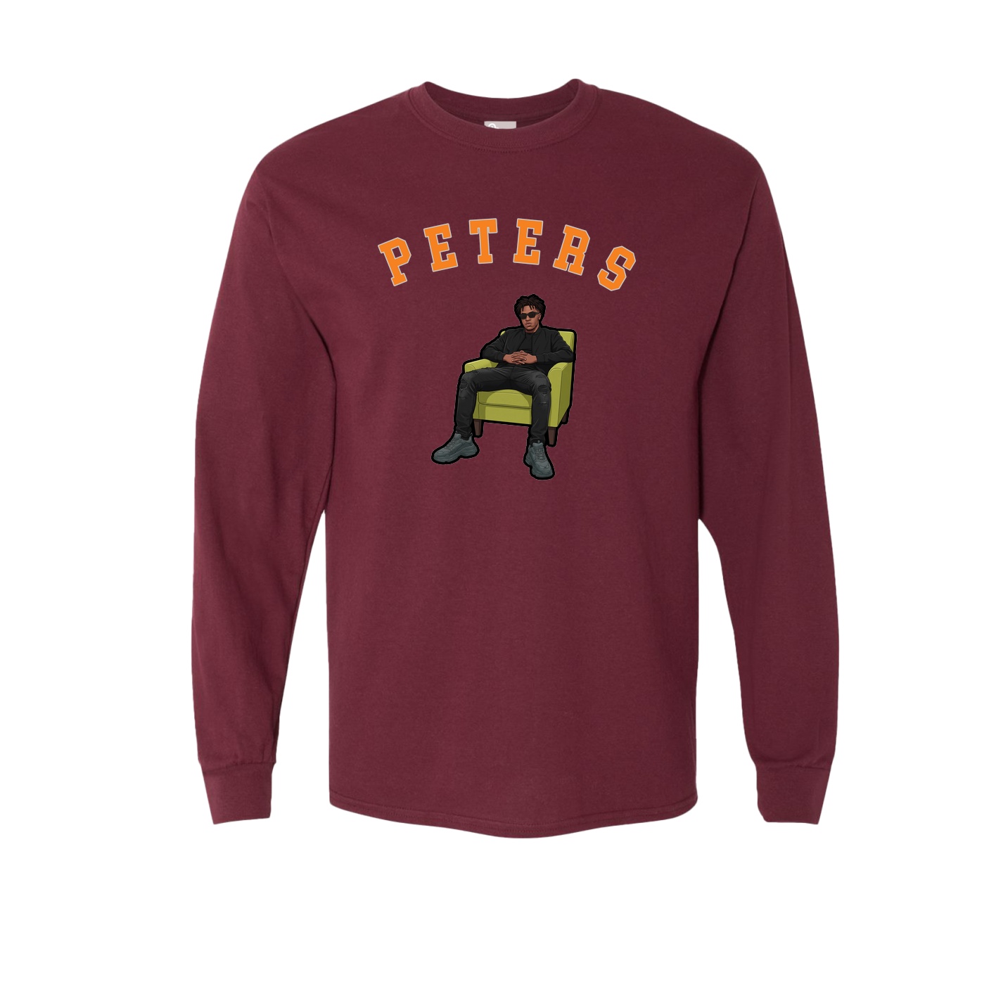 Long Sleeve Tee — Shirsey Arch in Maroon