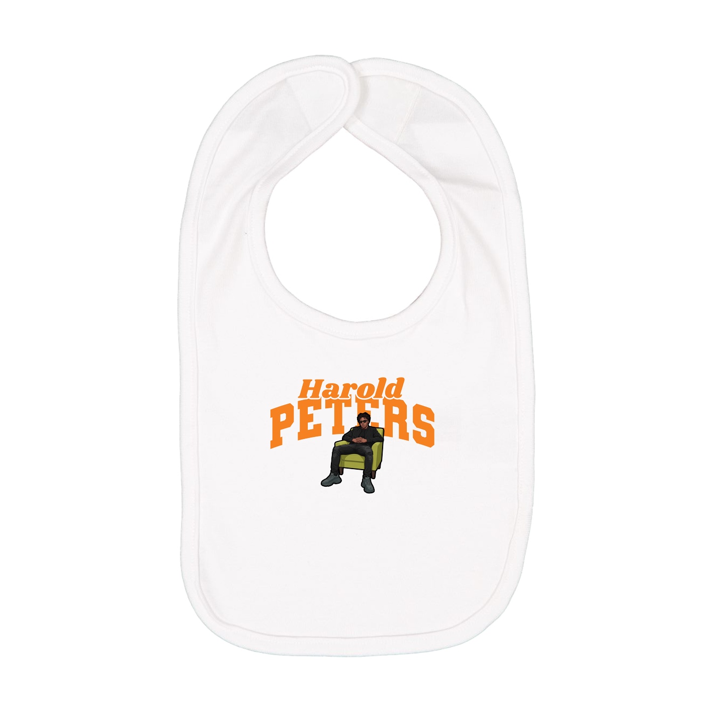 Infant Bib — Signature Arch in White