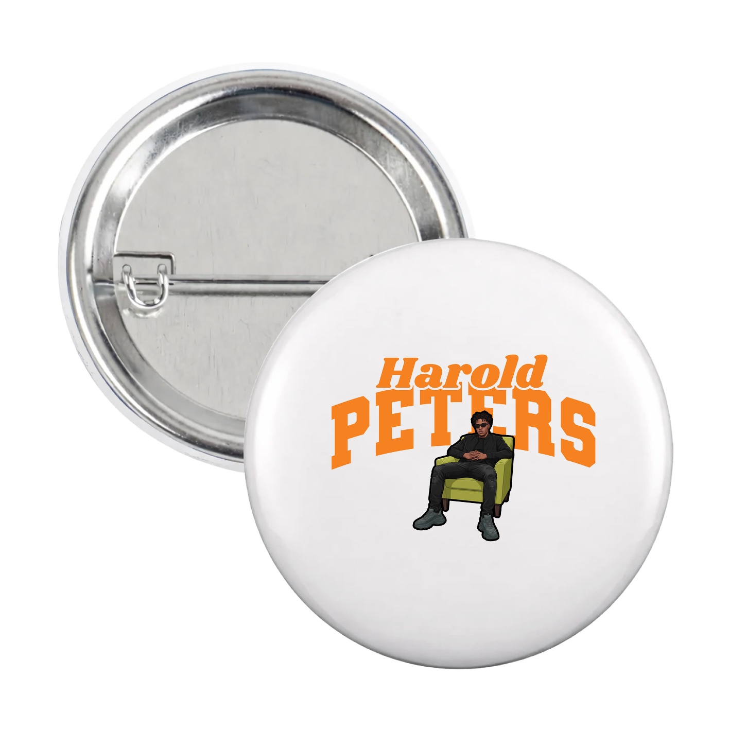 Game Day Button — Signature Arch in White