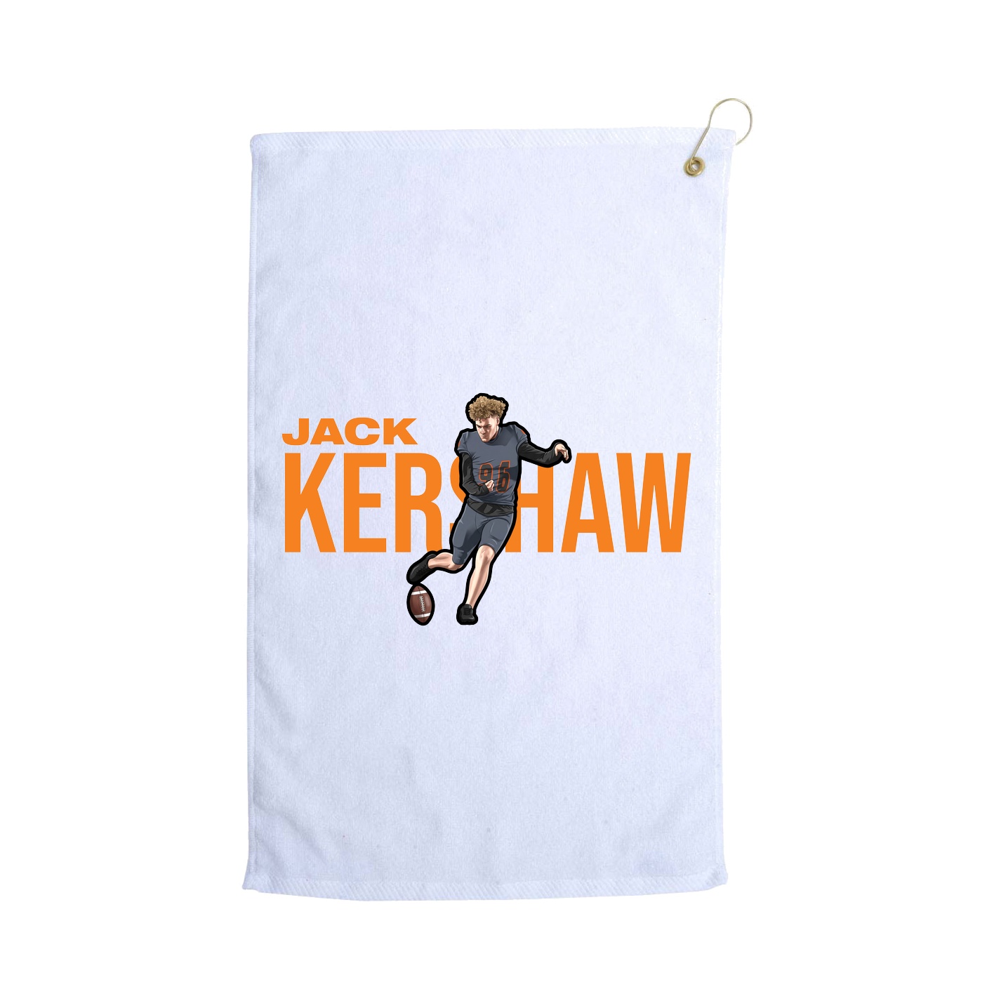 Golf Towel — Player Name in White