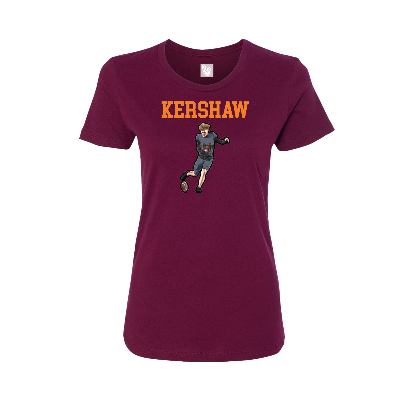 Fitted Women's Tee — Shirsey in Maroon