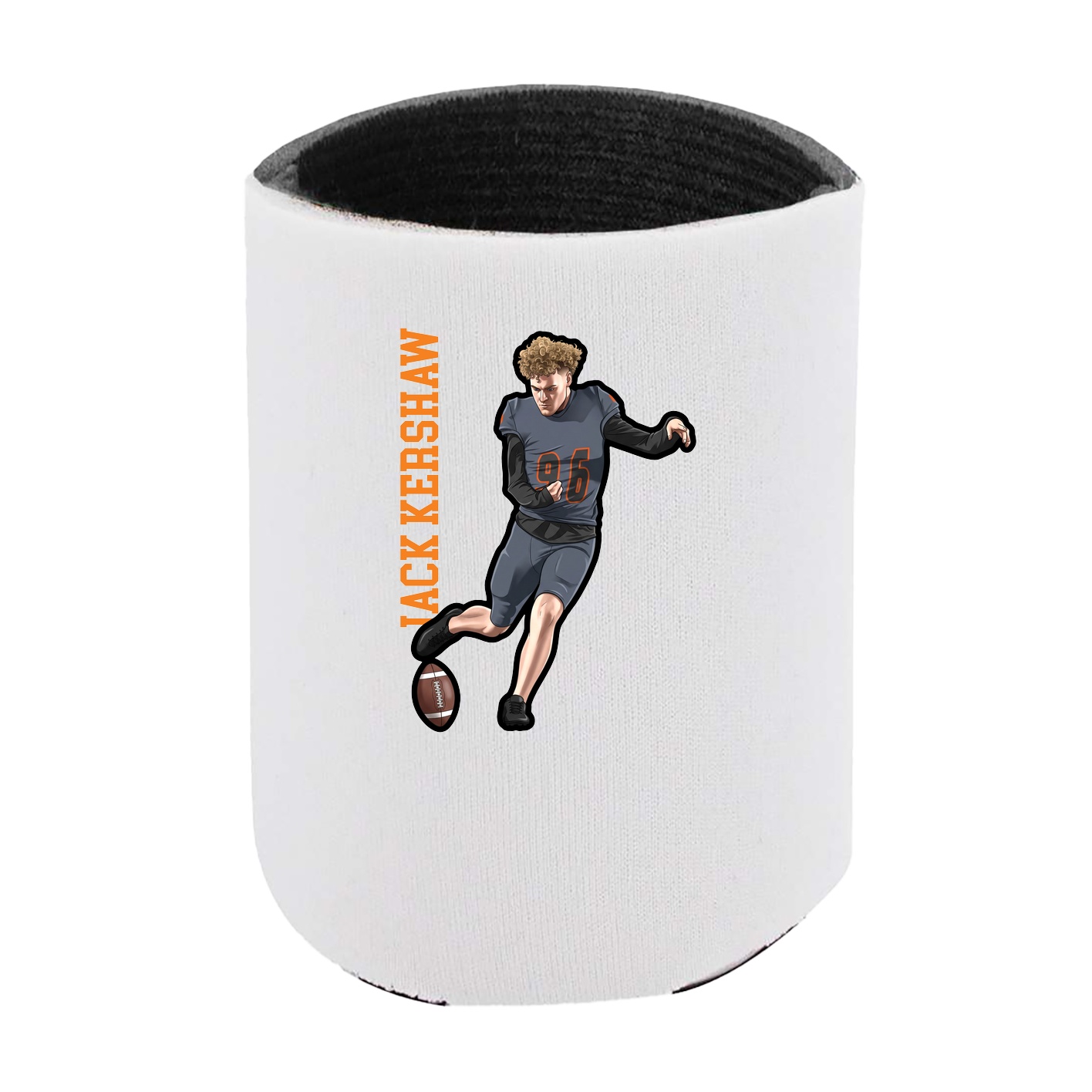 Can Holder — Name Vertical in White