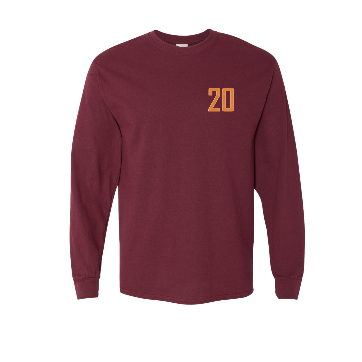 Long Sleeve Tee — Front Shirsy in Maroon