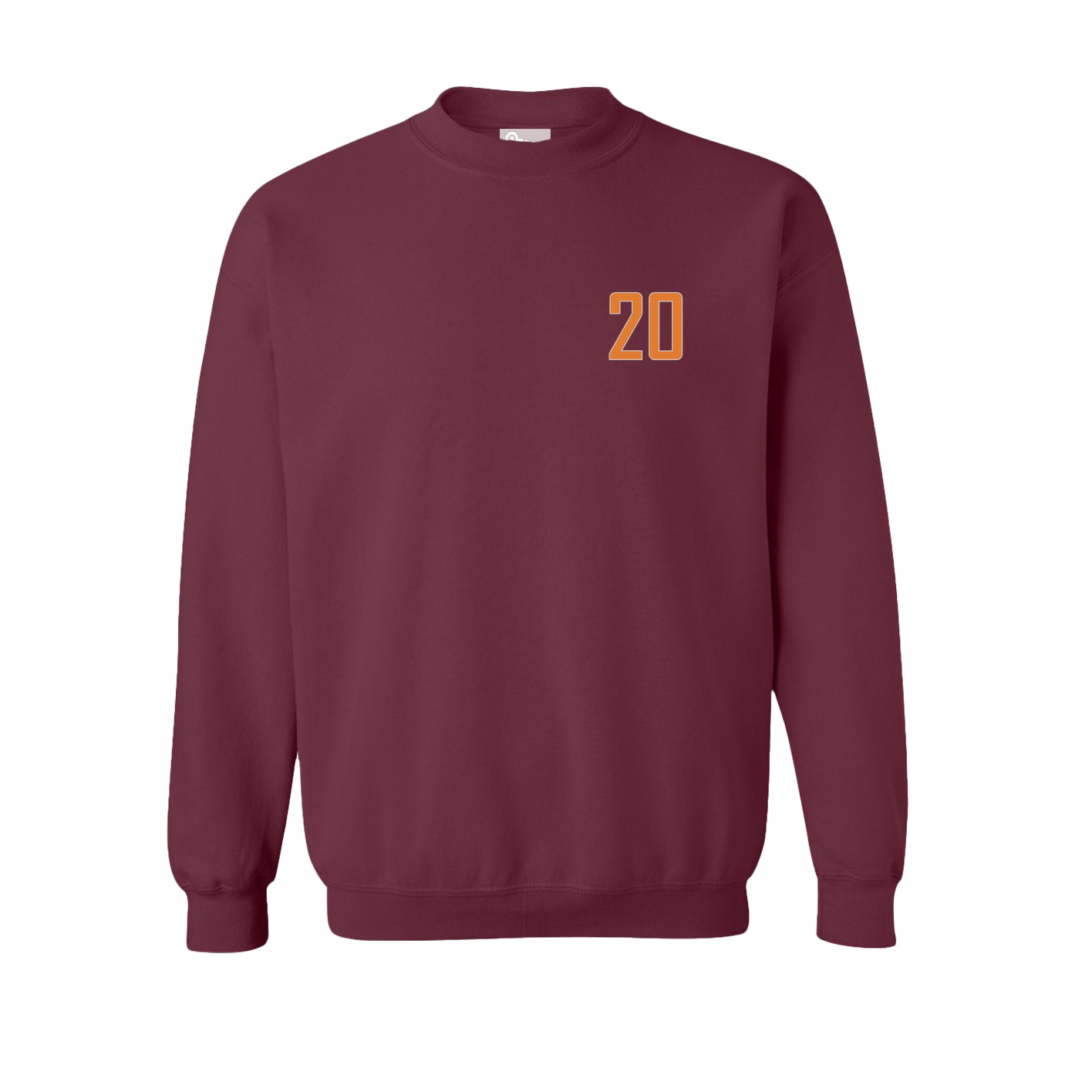 Fleece Crew — Front Shirsy in Maroon