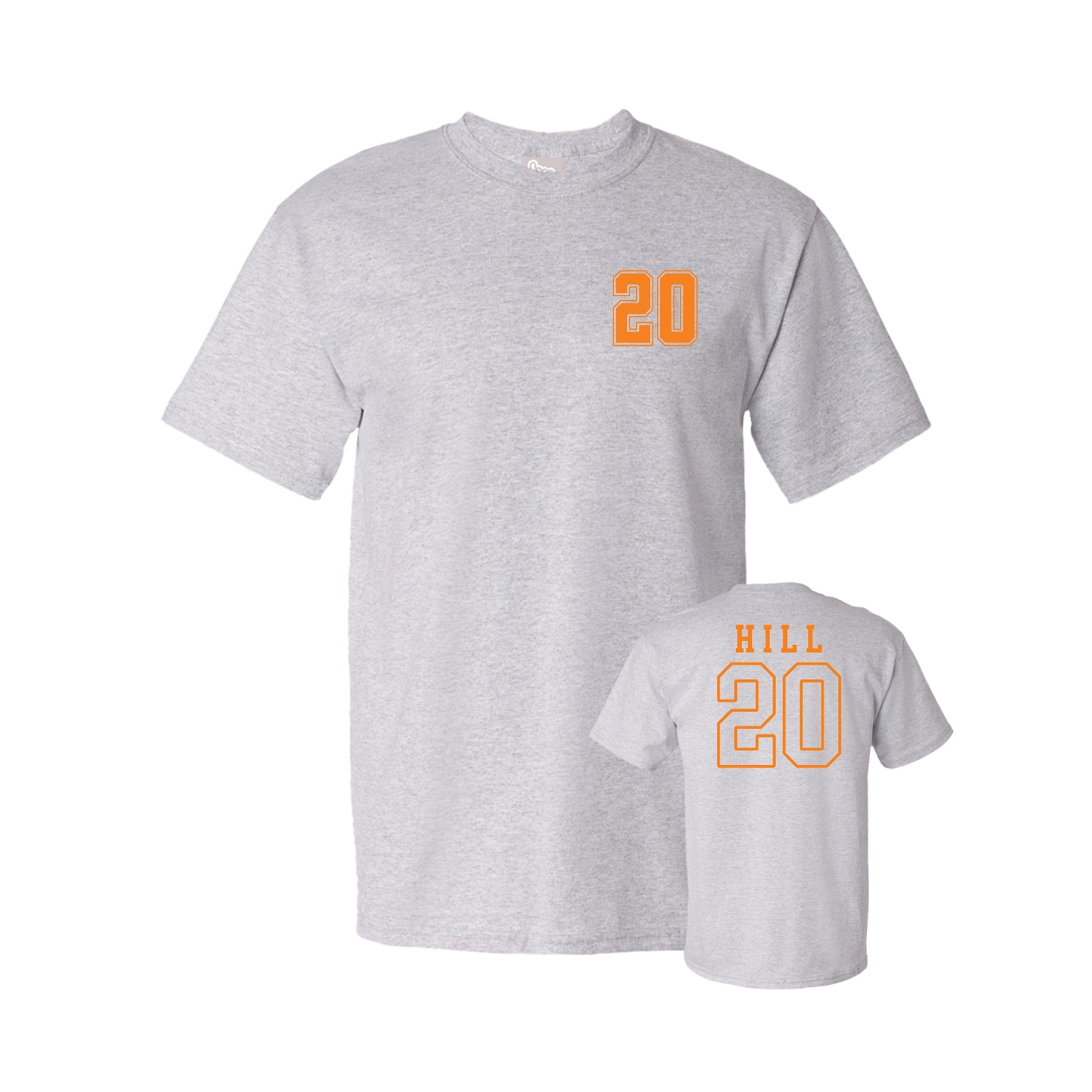 Youth Tee — Chest Back in Grey