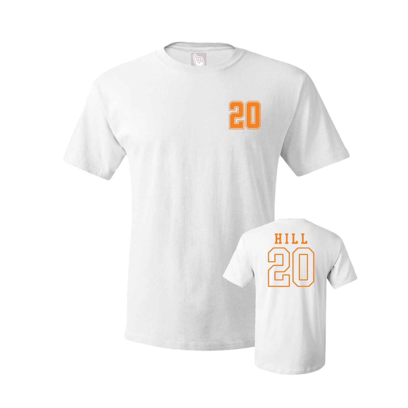 Youth Tee — Chest Back in White