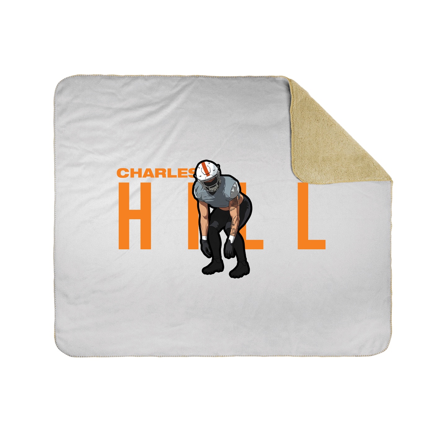 Throw Blanket — Player Name in White