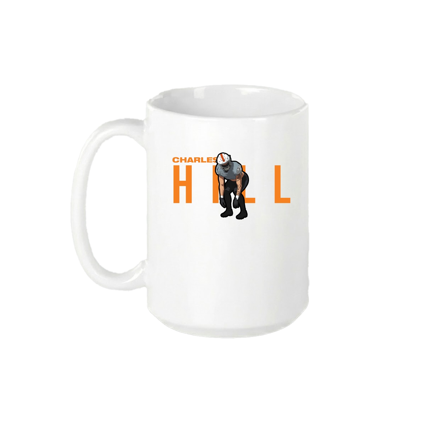 15oz Coffee Mug — Player Name in White