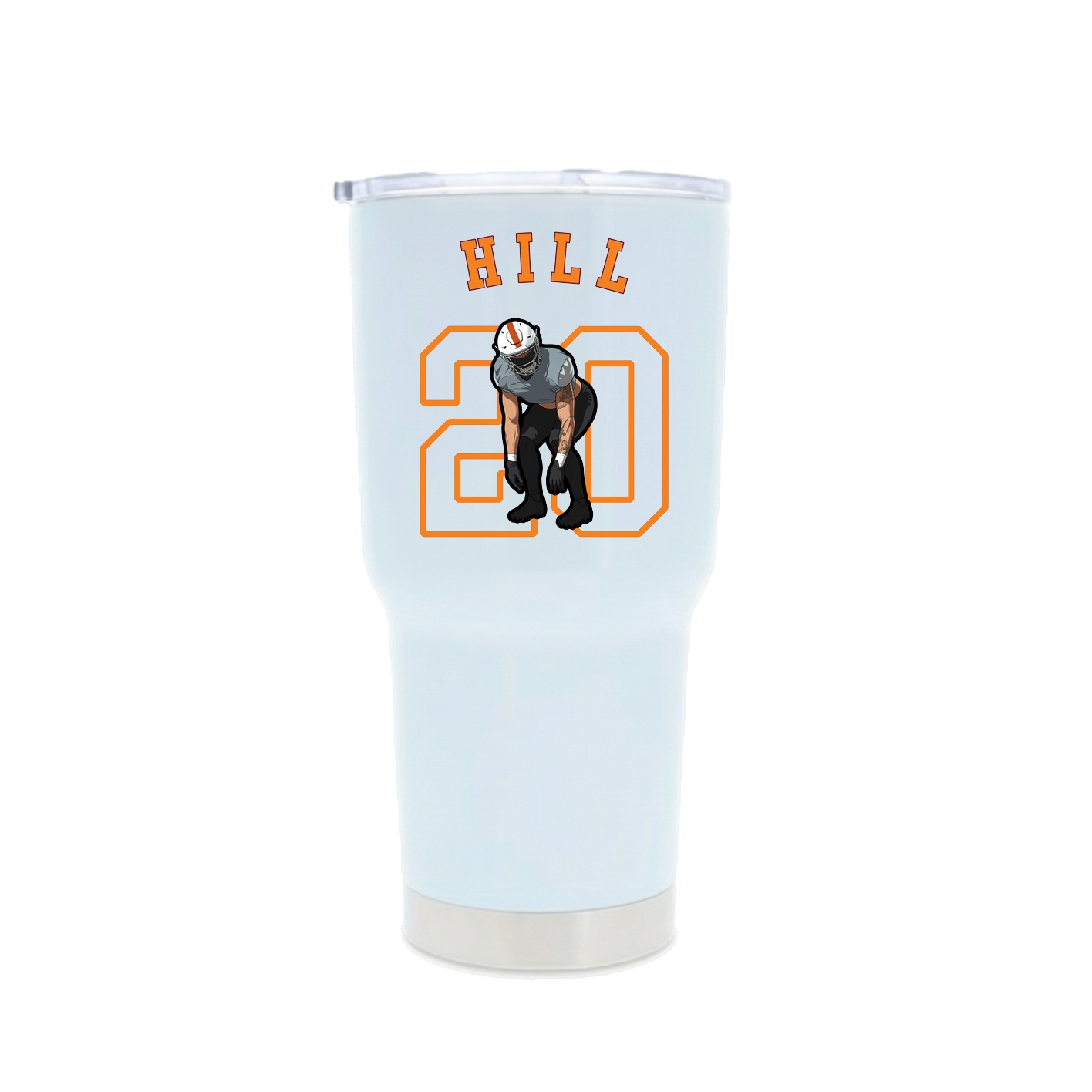 30oz Stainless Steel Tumbler — Shirsey Arch in White
