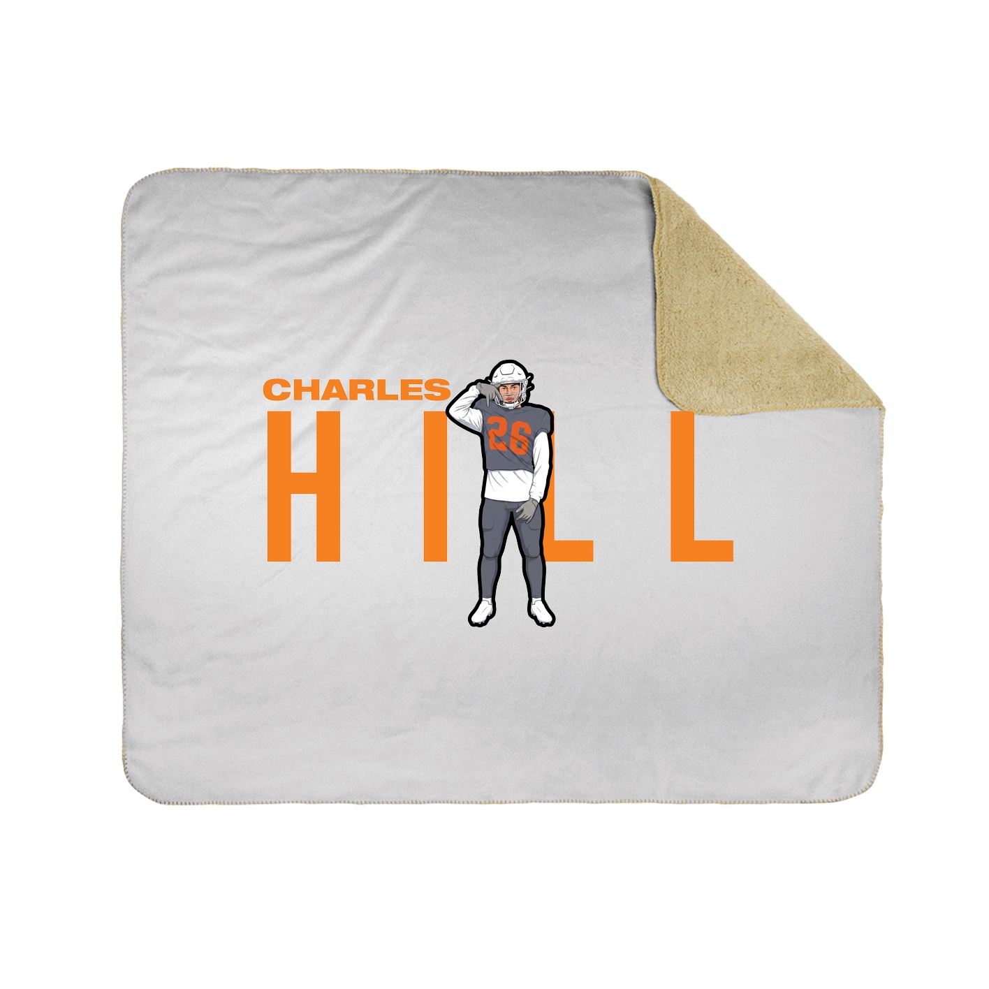 Throw Blanket — Player Name in White