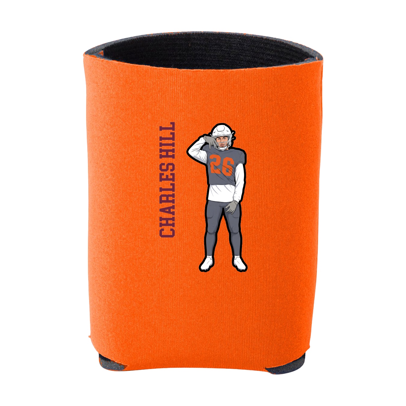 Can Holder — Name Vertical in Orange