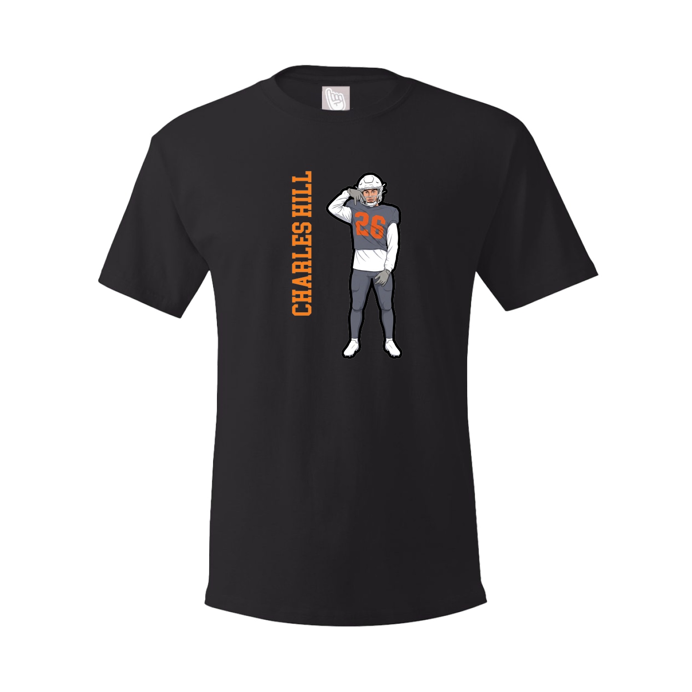 Tee — Name Vertical in Black