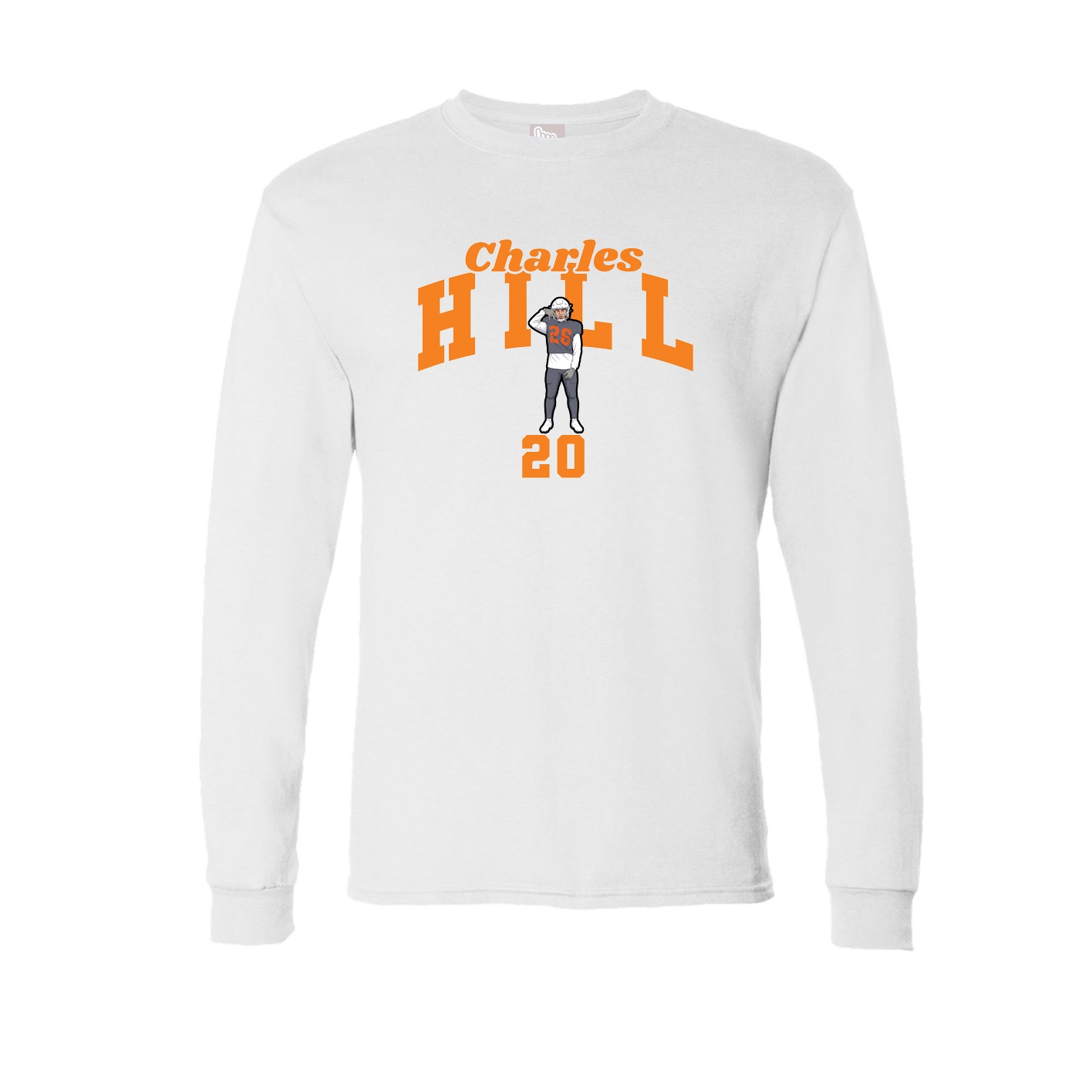 Long Sleeve Tee — Signature Arch in White