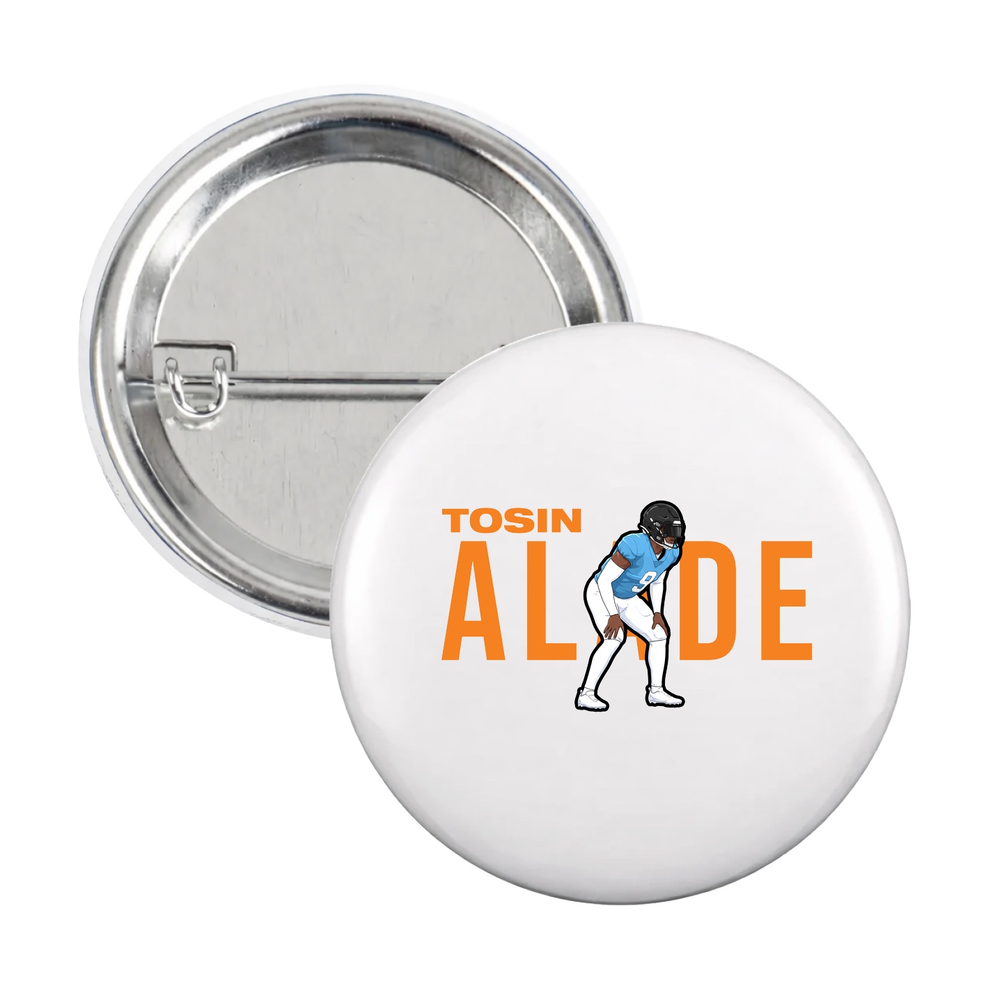 Game Day Button — Player Name in White