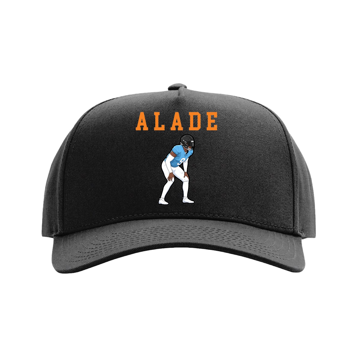 Full Fabric Five-Panel Champ Cap — Shirsey in Black
