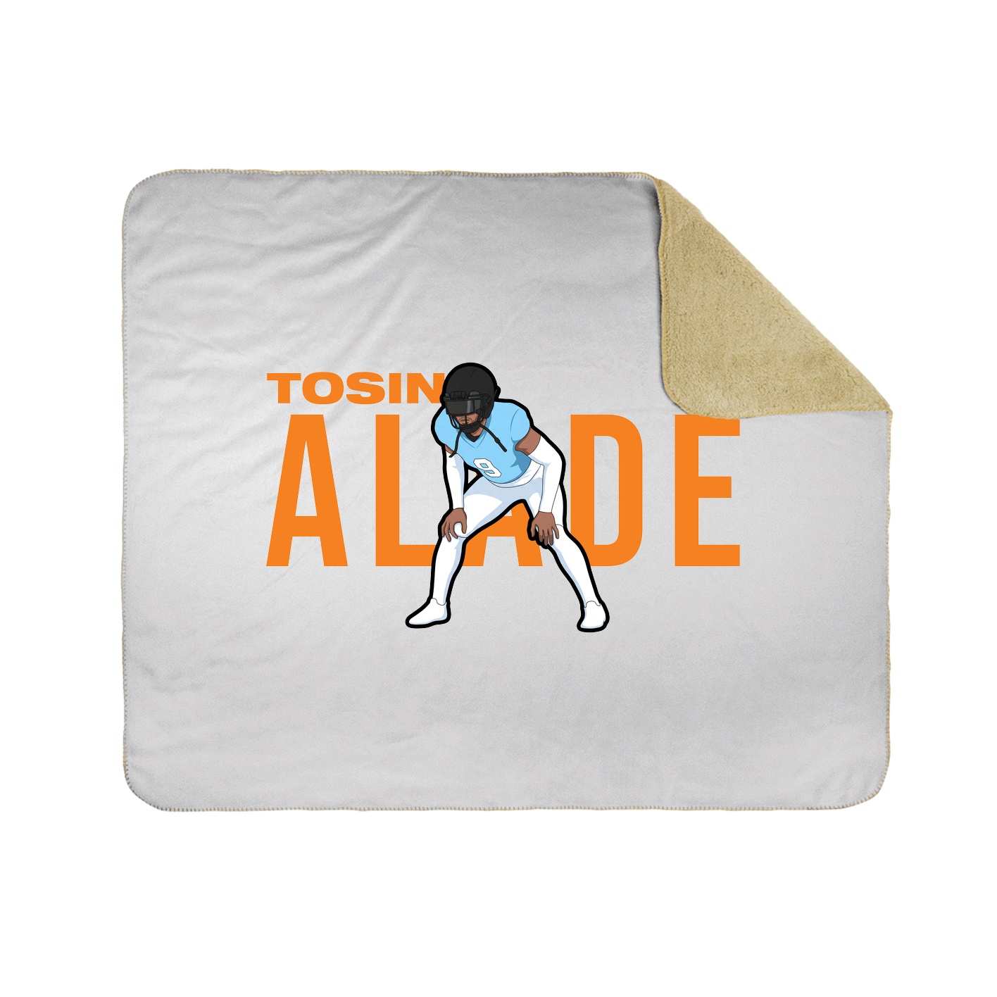 Throw Blanket — Player Name in White