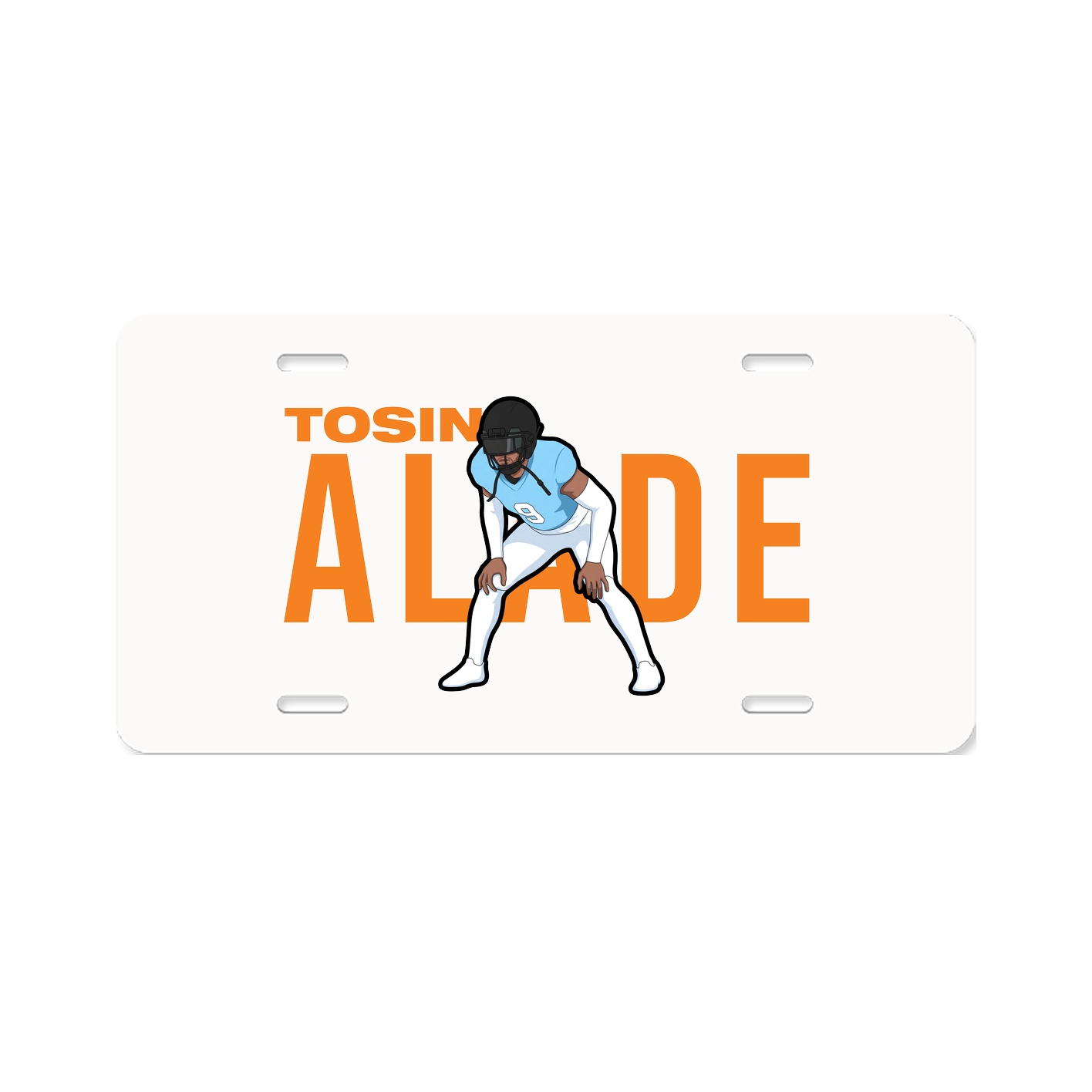 License Plate — Player Name in Classic
