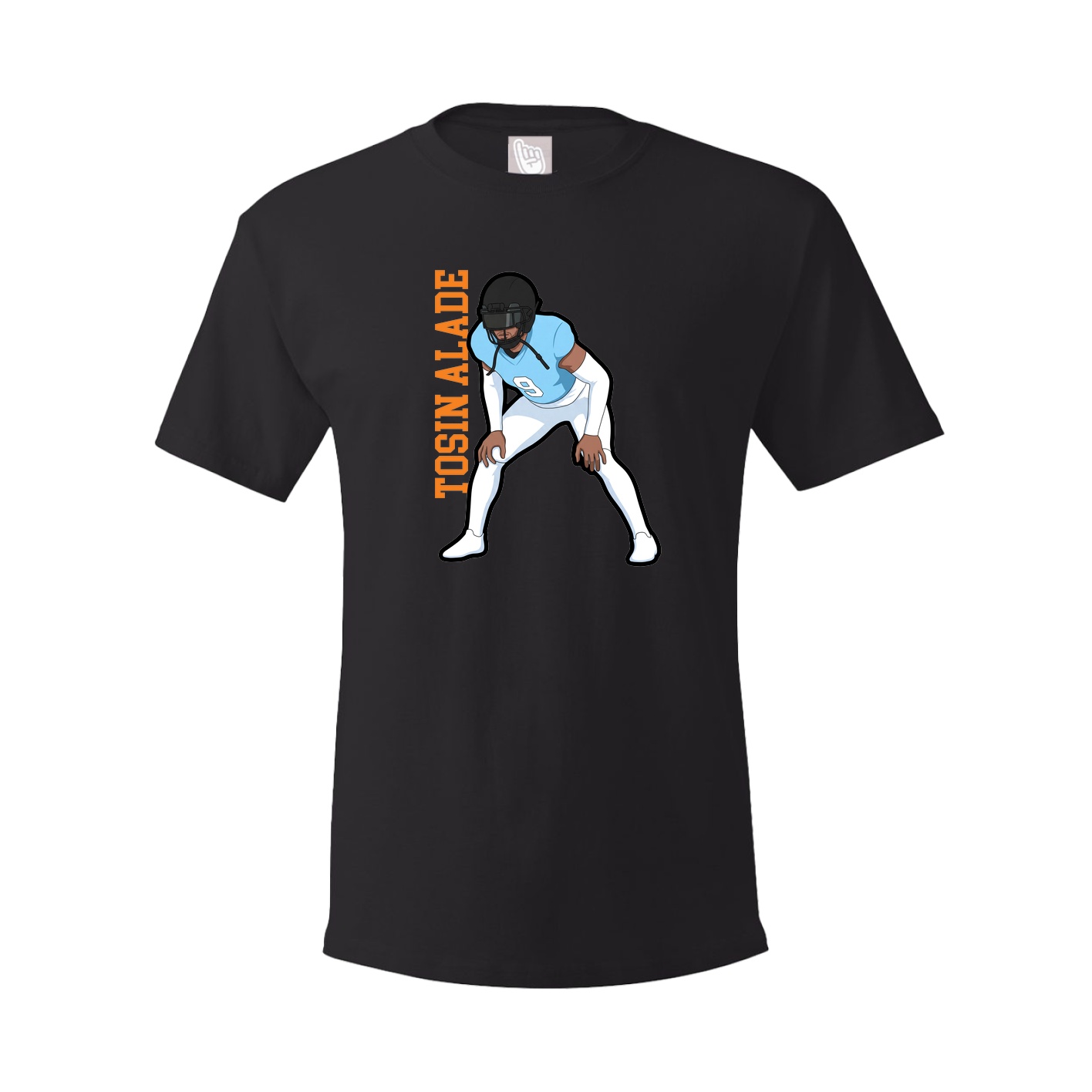 Tee — Name Vertical in Black