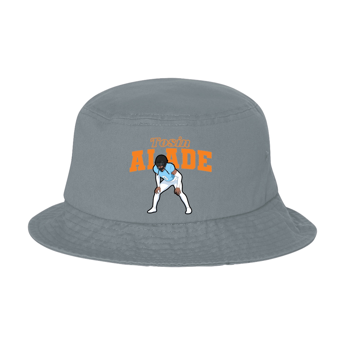Bucket Cap — Name Arch in Grey