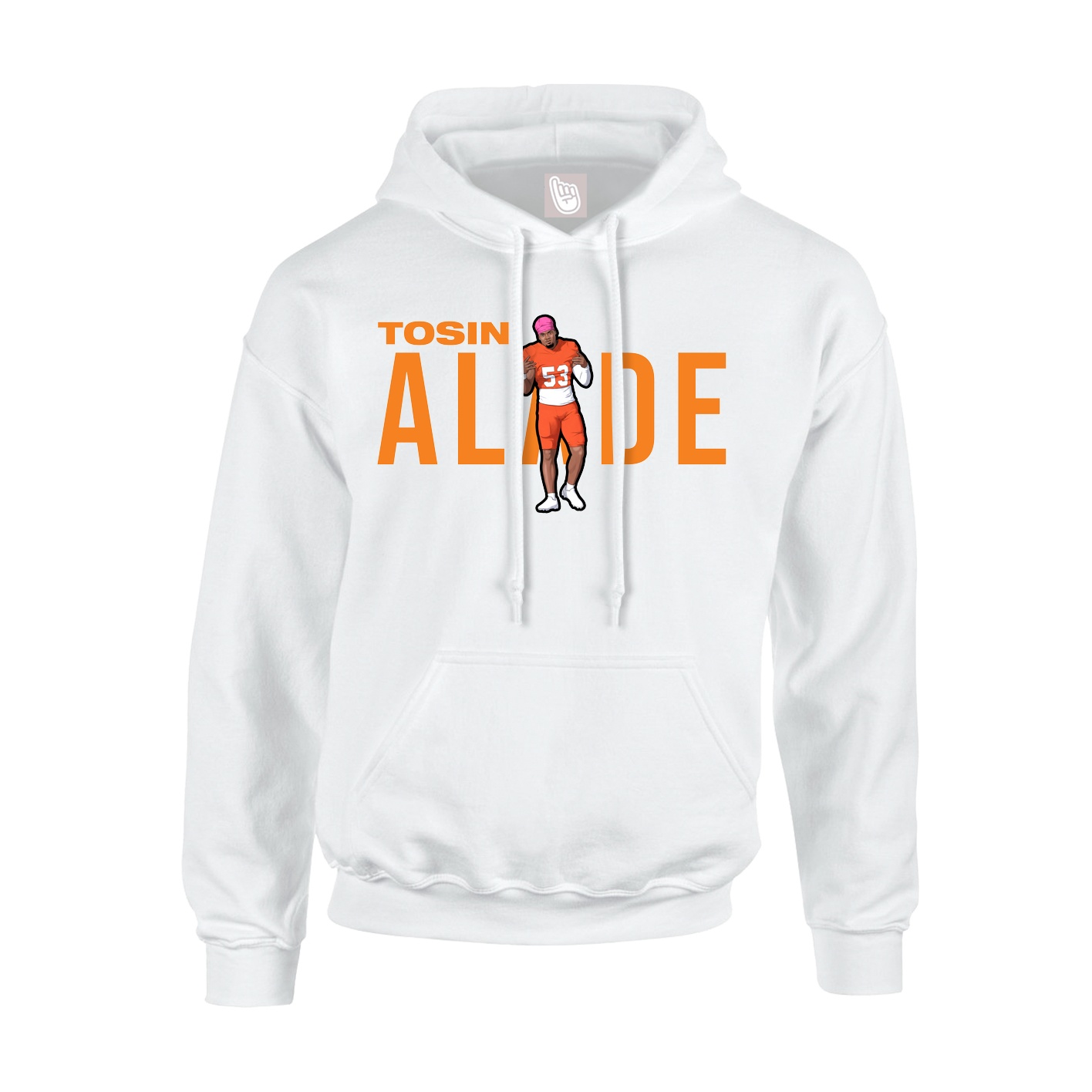 Youth Hoodie — Player Name in White