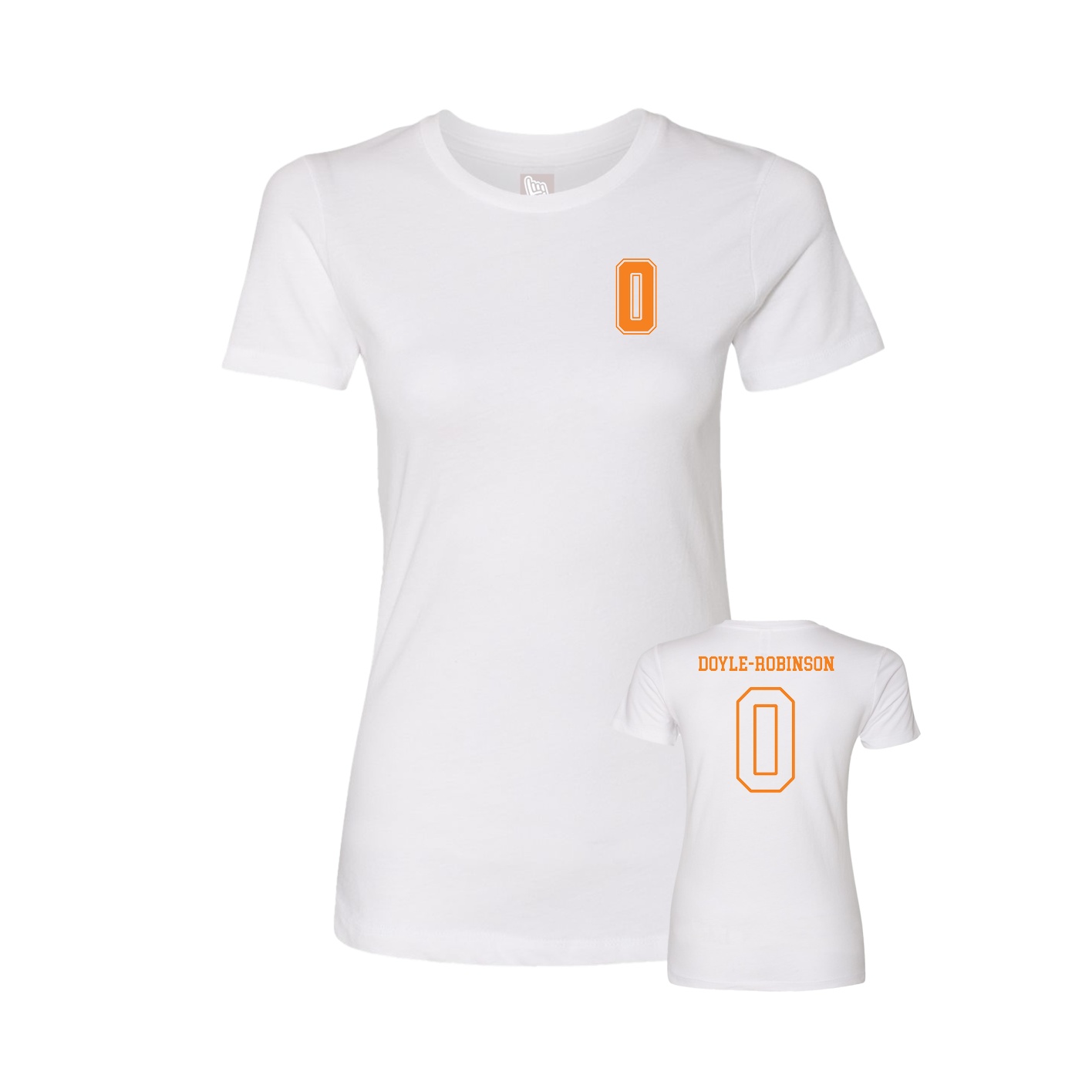 Womens Tee — Chest Back in White
