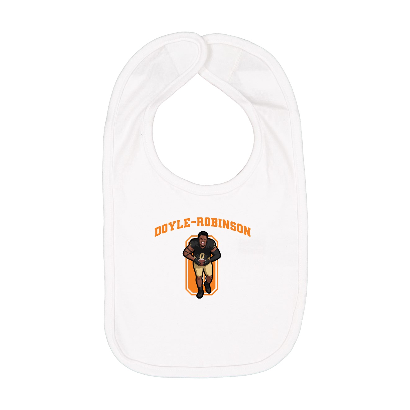 Infant Bib — Number in White