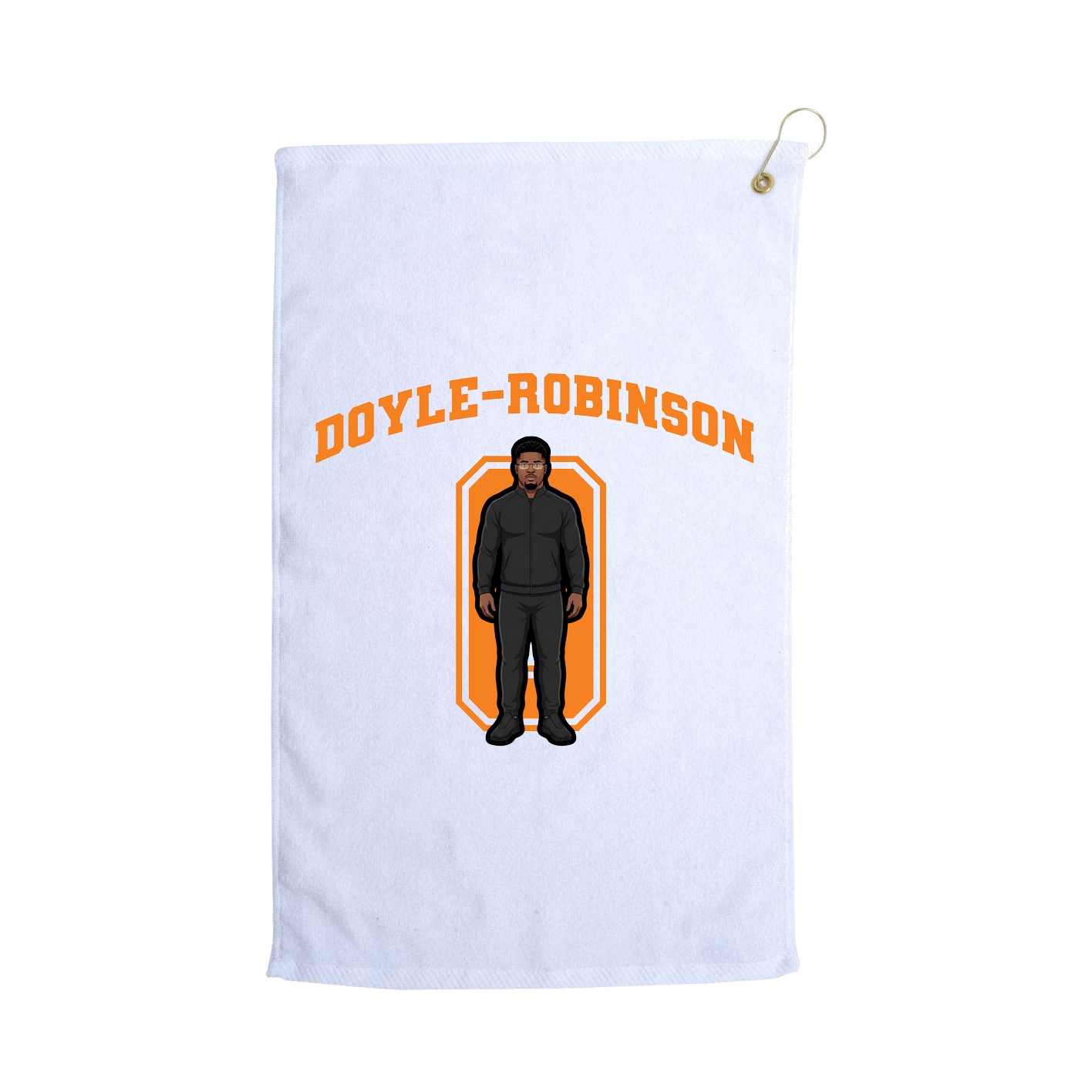 Golf Towel — Number in White