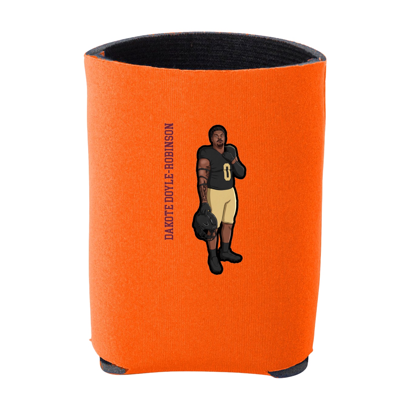 Can Holder — Name Vertical in Orange