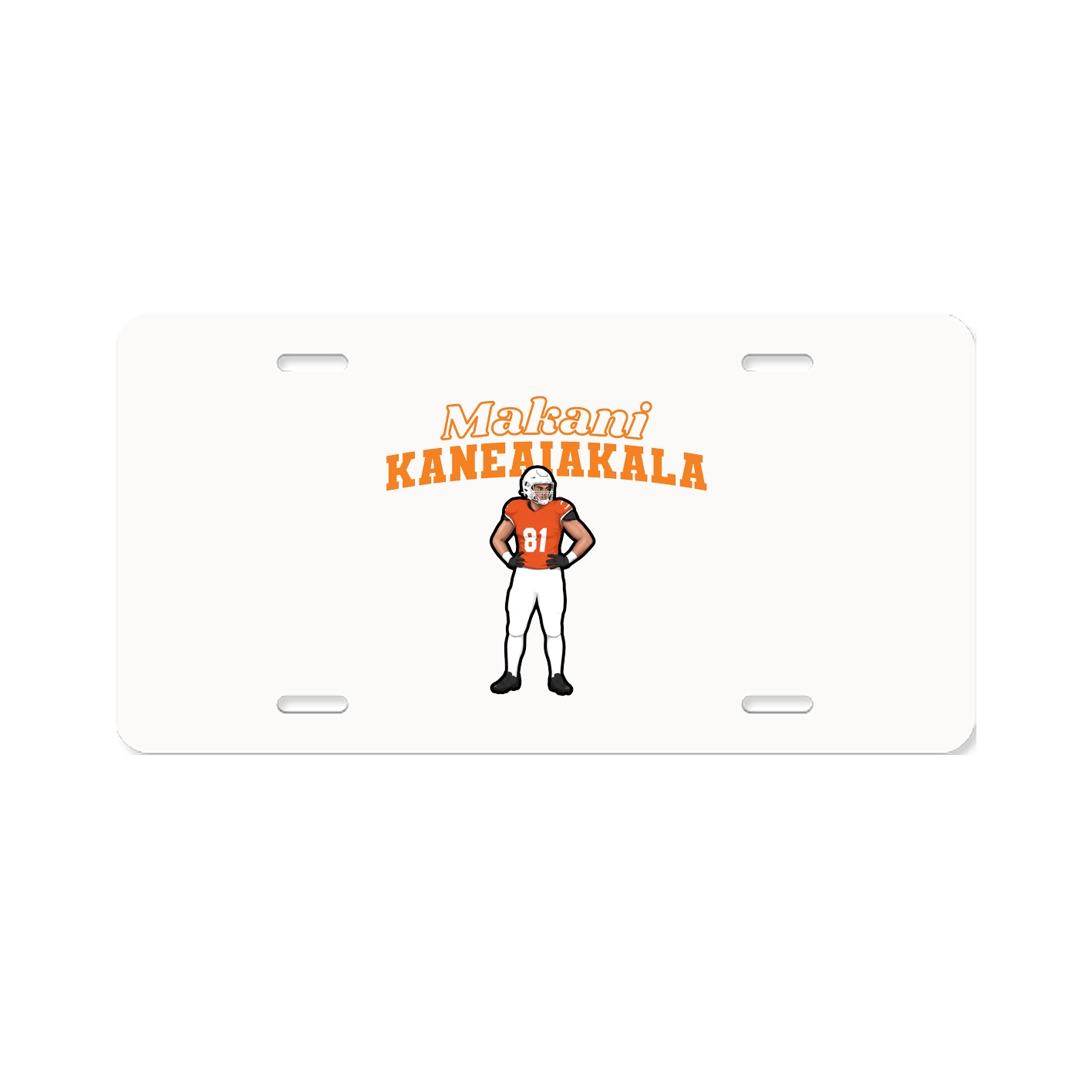 License Plate — Name Arch in Classic